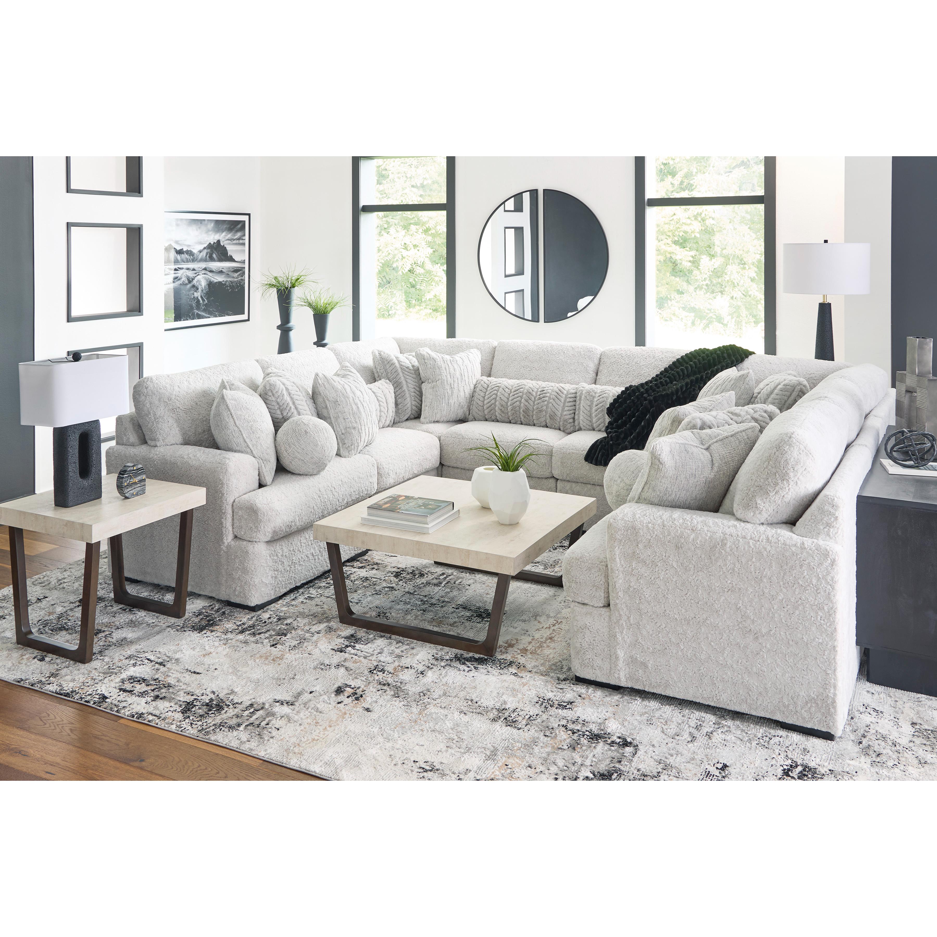 Signature Design by Ashley Cuddle Plush PC59106S6 8 pc Sectional IMAGE 3