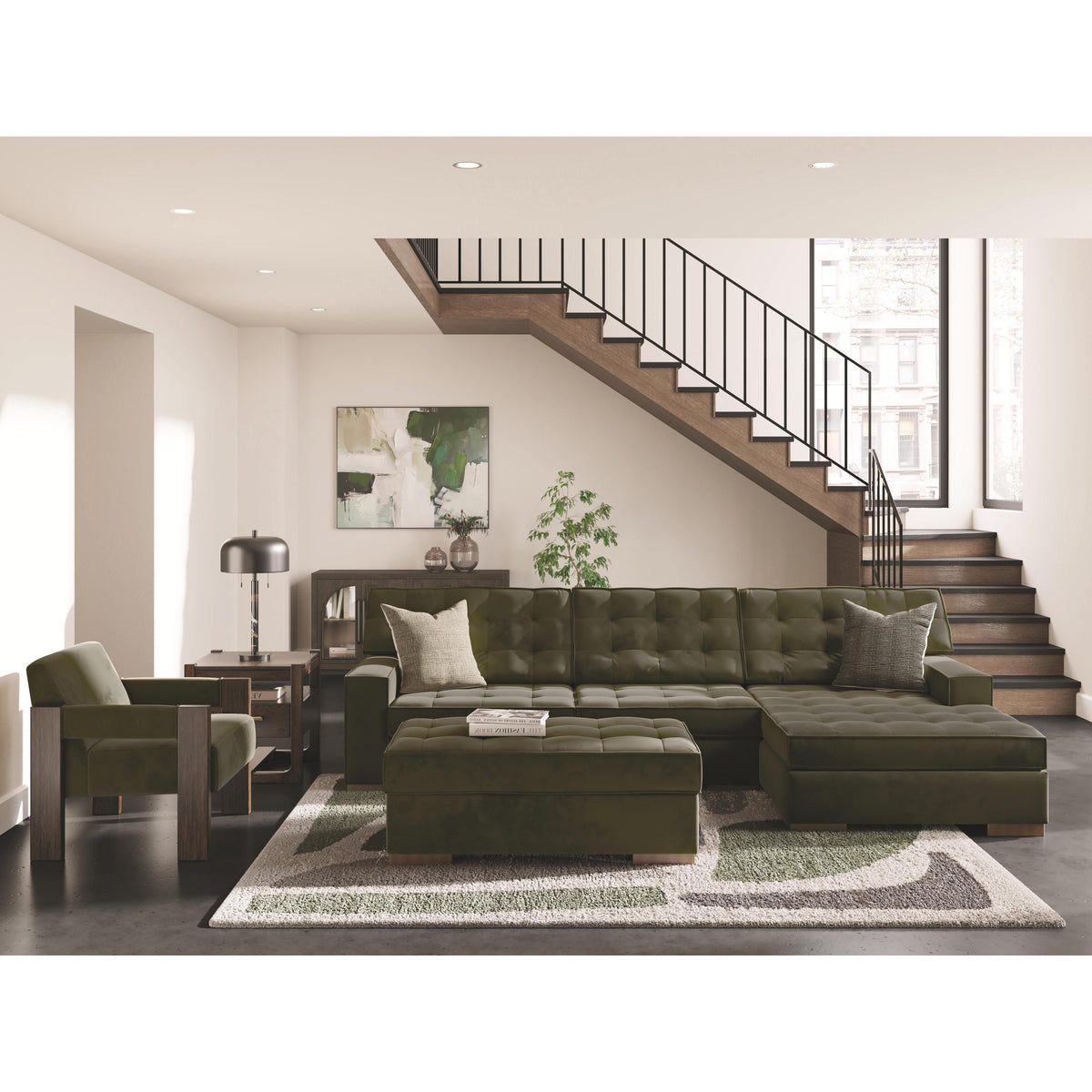 Signature Design by Ashley Caspian-Town PC61702S2 2 pc Sectional with Chaise IMAGE 5