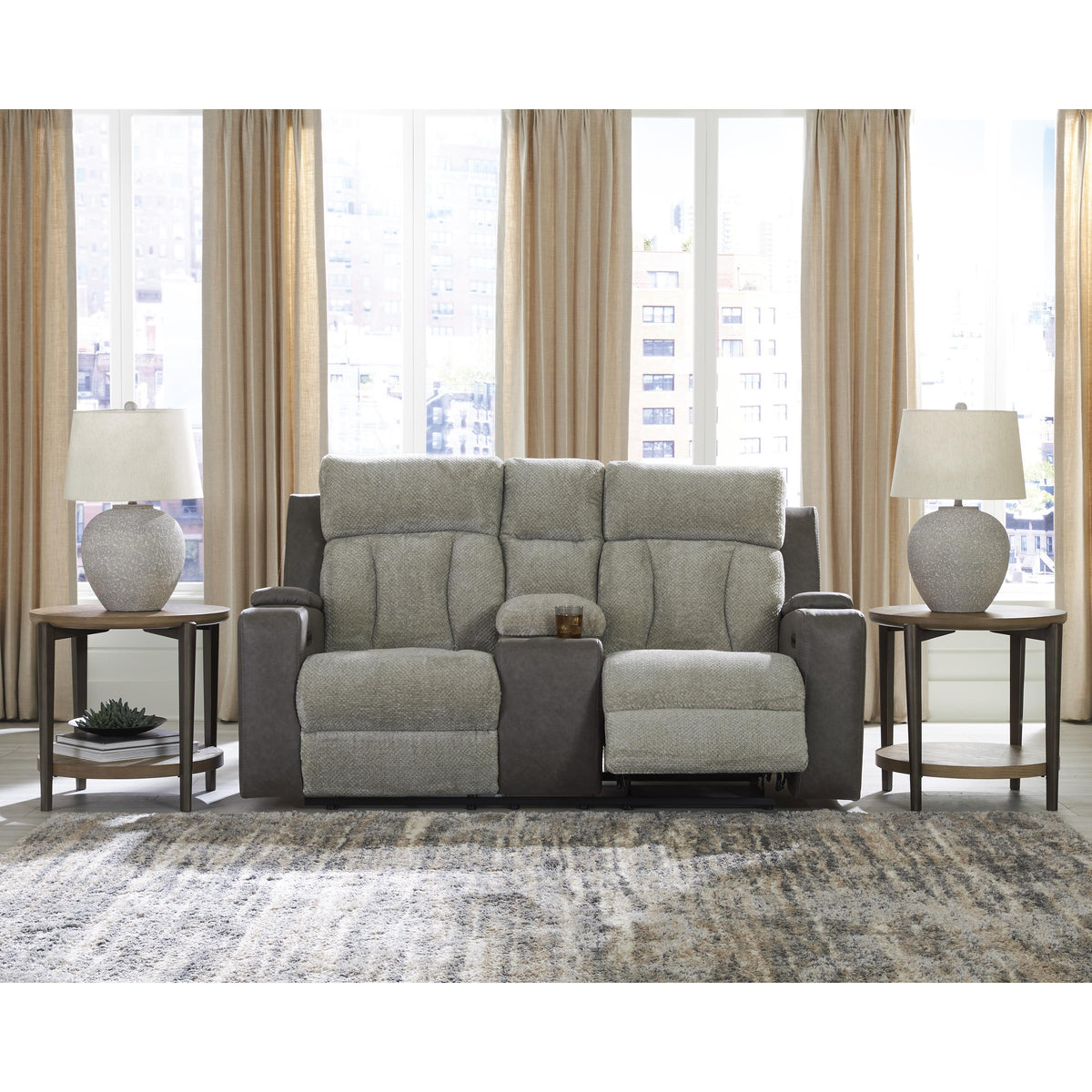 Signature Design by Ashley WhipLash PC6320418 Power Reclining Loveseat with Console and Adjustable Headrest IMAGE 5