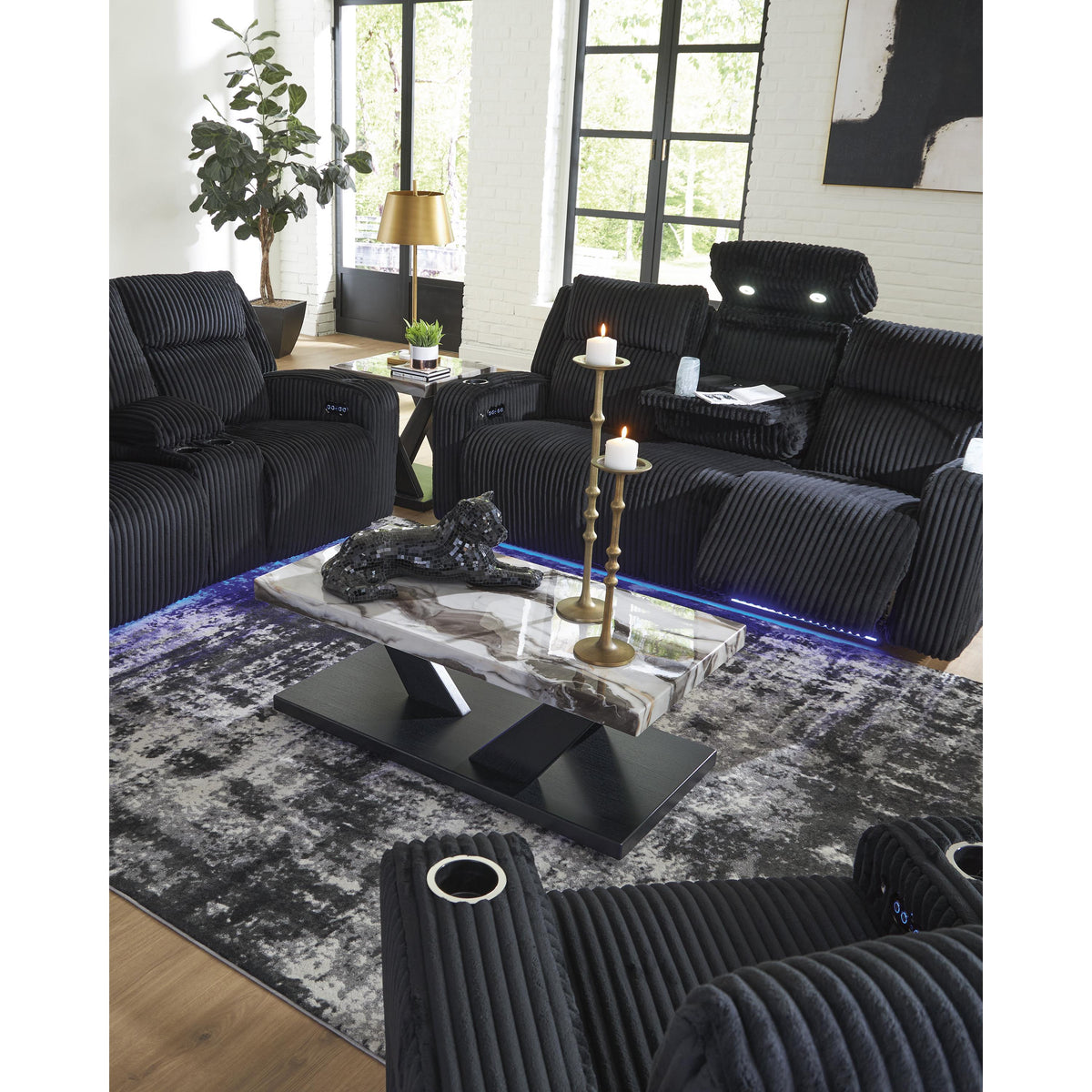 Signature Design by Ashley Forest Lake PC6420215 Power Reclining Sofa with Adjustable Headrest IMAGE 10