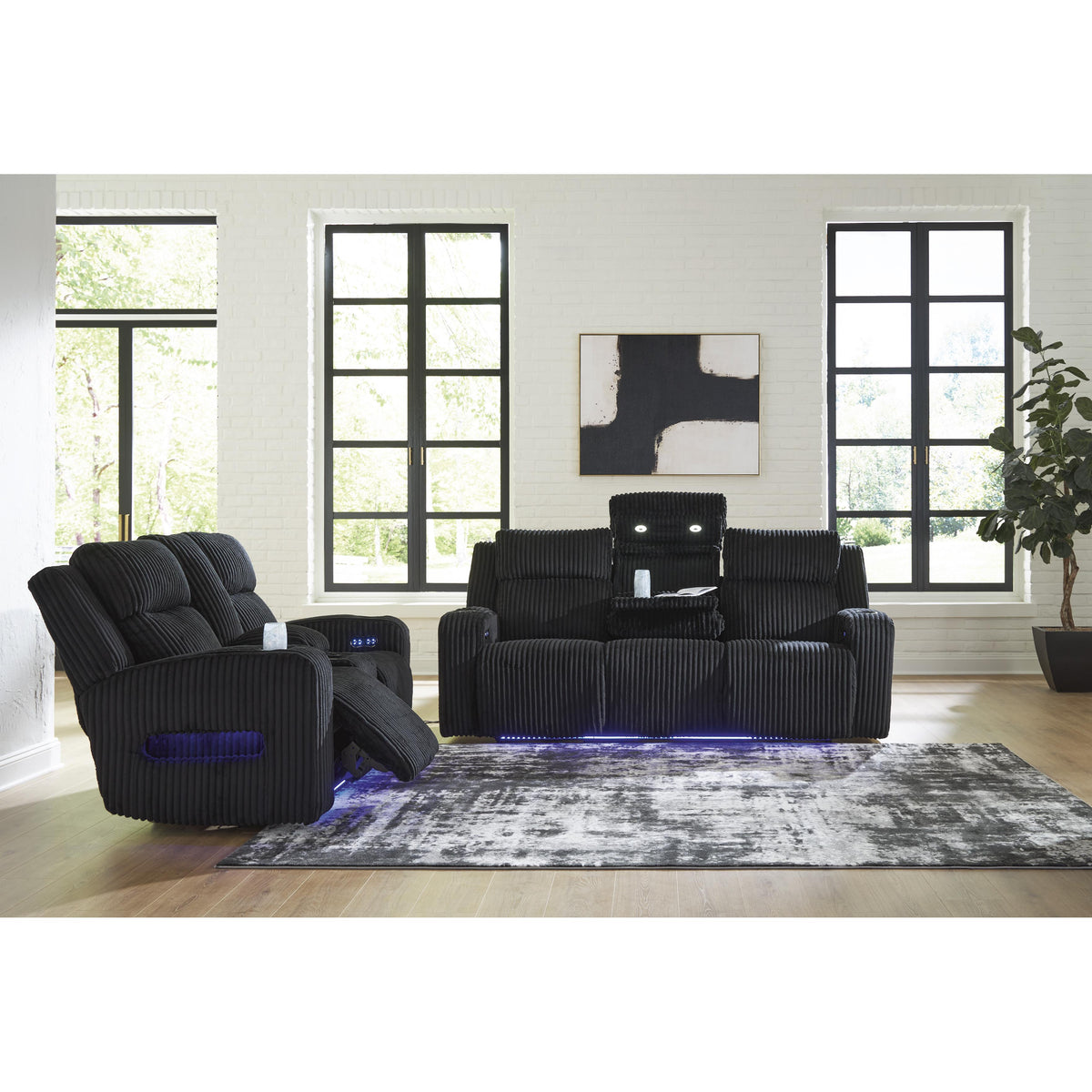 Signature Design by Ashley Forest Lake PC6420218 Power Reclining Loveseat with Console and Adjustable Headrest IMAGE 11