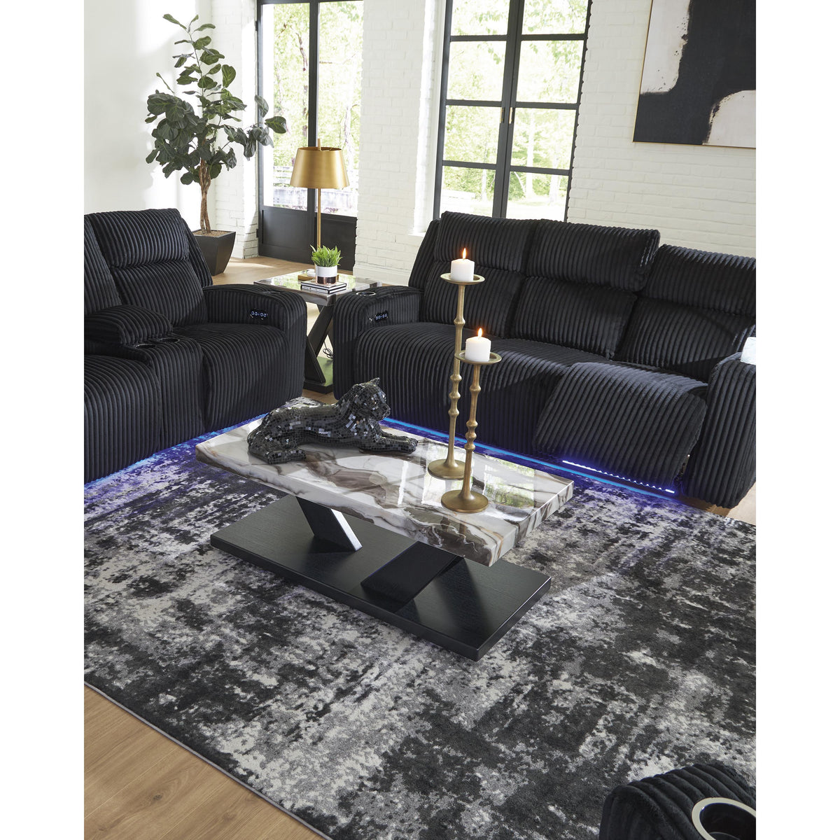 Signature Design by Ashley Forest Lake PC6420218 Power Reclining Loveseat with Console and Adjustable Headrest IMAGE 13