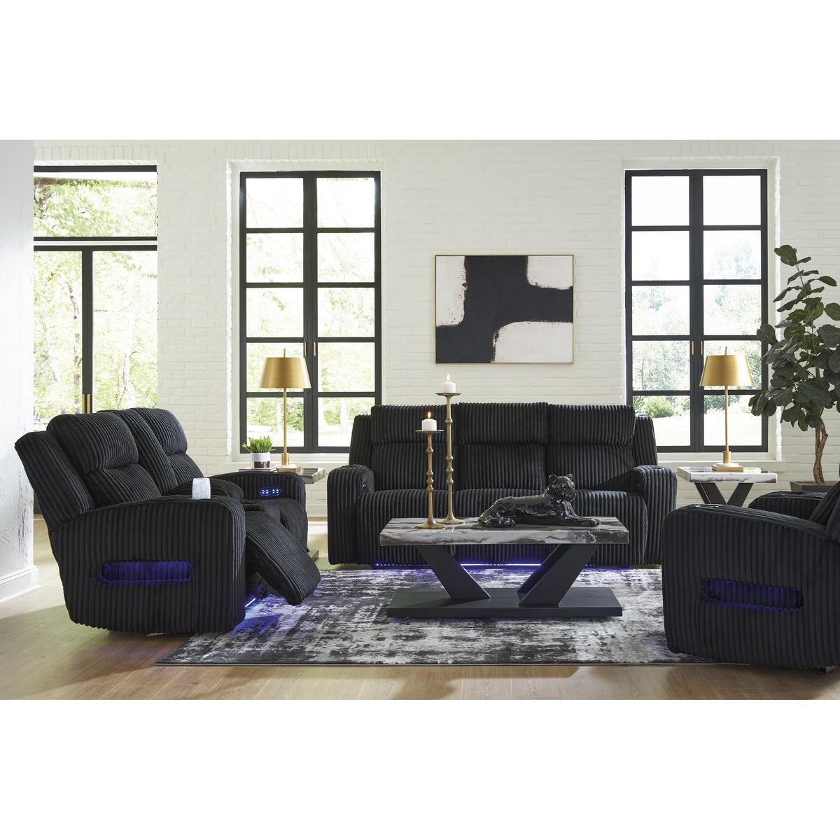 Signature Design by Ashley Forest Lake PC6420218 Power Reclining Loveseat with Console and Adjustable Headrest IMAGE 16