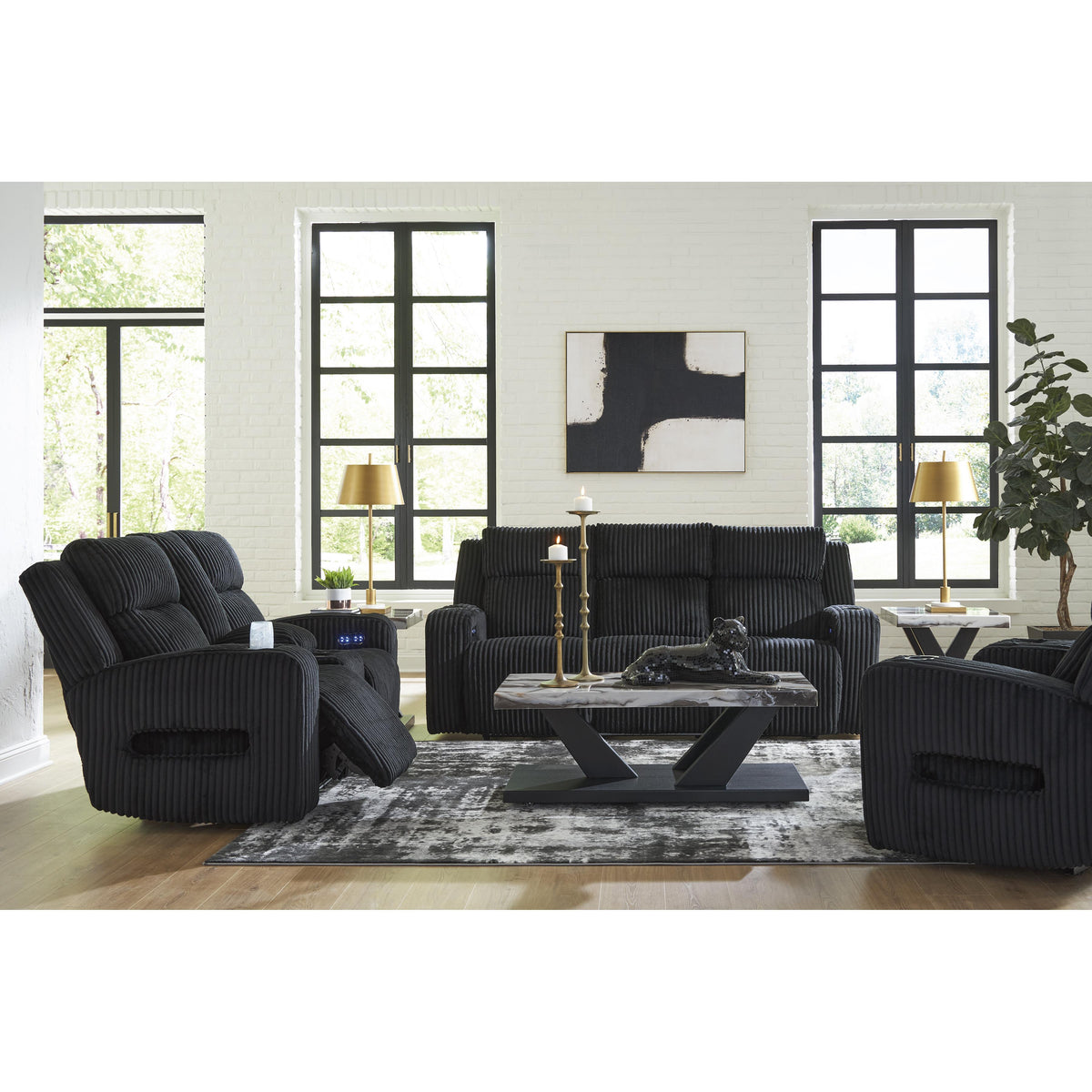 Signature Design by Ashley Forest Lake PC6420218 Power Reclining Loveseat with Console and Adjustable Headrest IMAGE 17