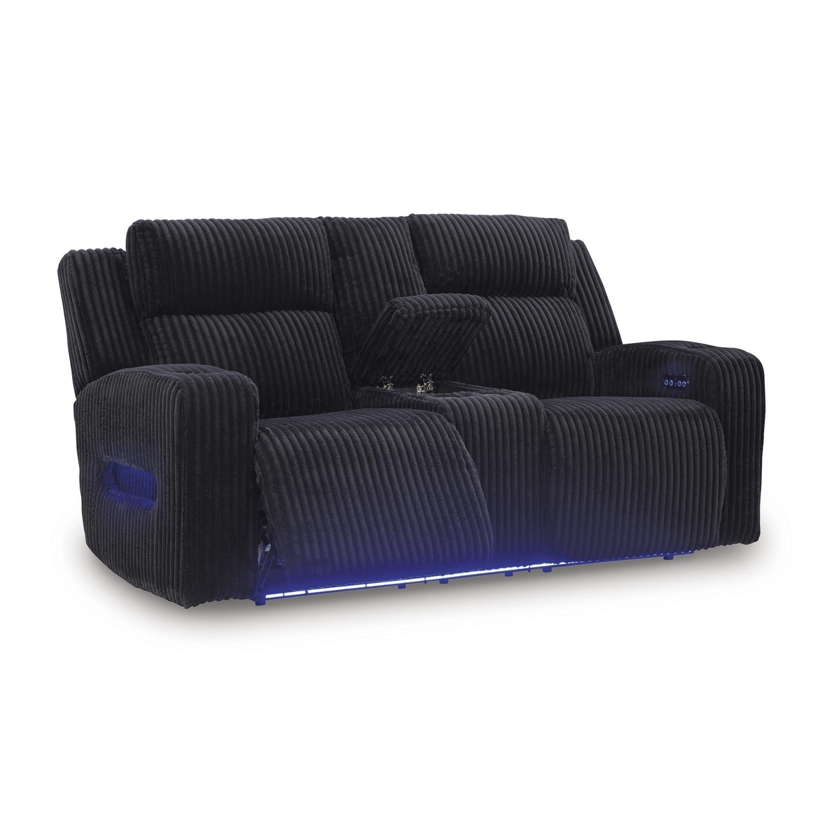 Signature Design by Ashley Forest Lake PC6420218 Power Reclining Loveseat with Console and Adjustable Headrest IMAGE 2