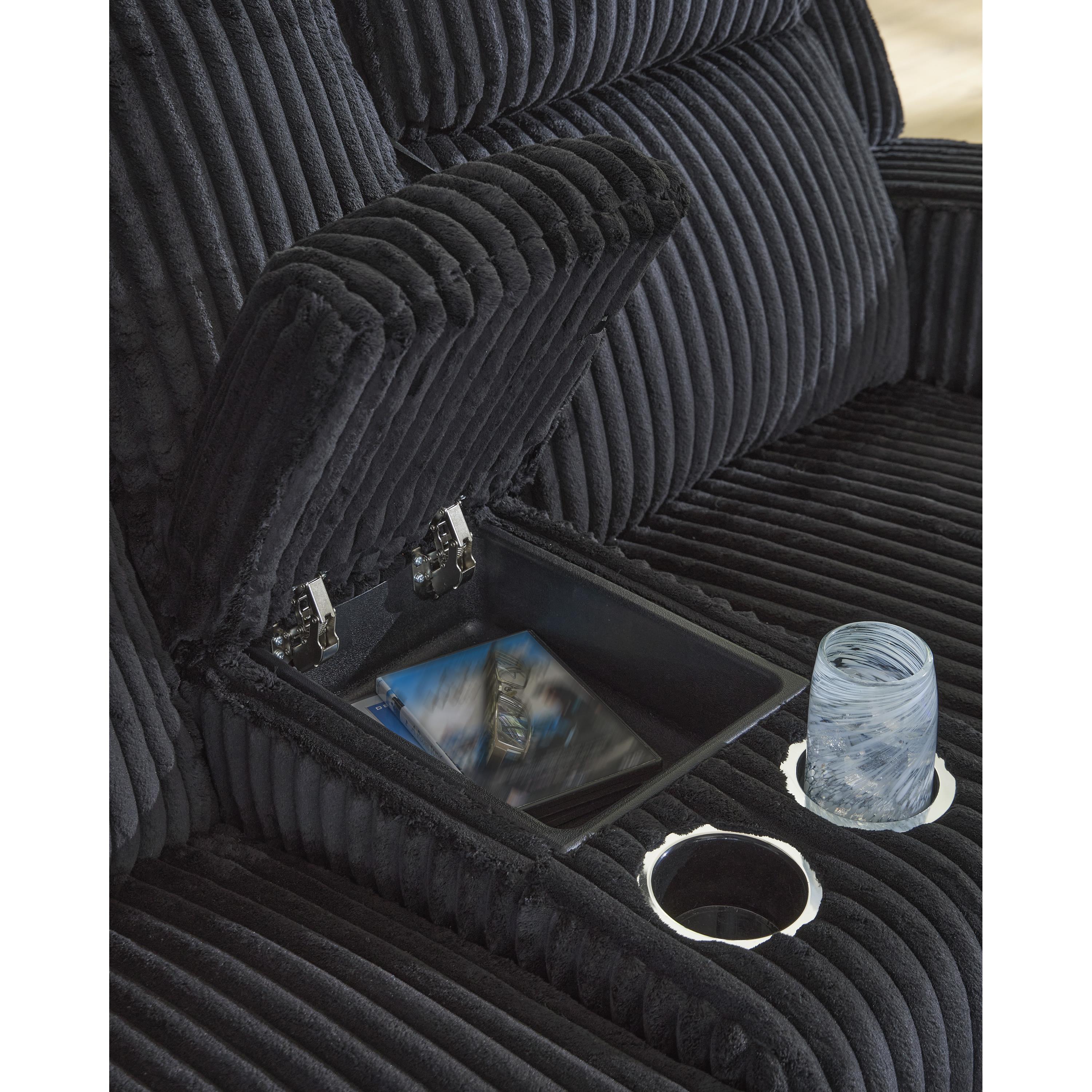 Signature Design by Ashley Forest Lake PC6420218 Power Reclining Loveseat with Console and Adjustable Headrest IMAGE 6