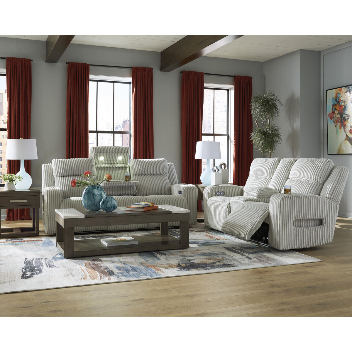 Signature Design by Ashley Forest Lake PC6420315 Power Reclining Sofa with Adjustable Headrest IMAGE 18