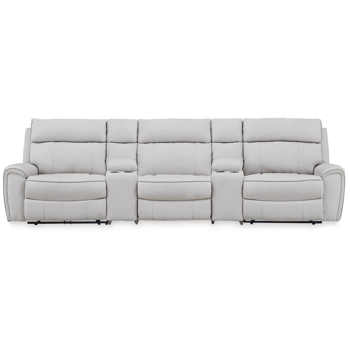 Signature Design by Ashley Social Pointe PC98802S14 5 pc Power Reclining Sectional IMAGE 1