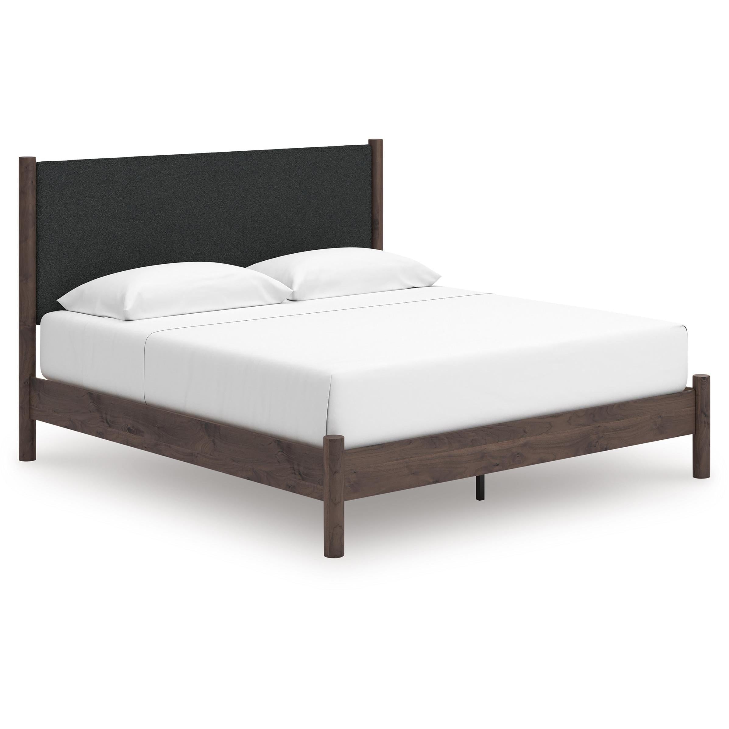 Signature Design by Ashley Pamytta PCB2614B28 King Upholstered Panel Platform Bed IMAGE 1