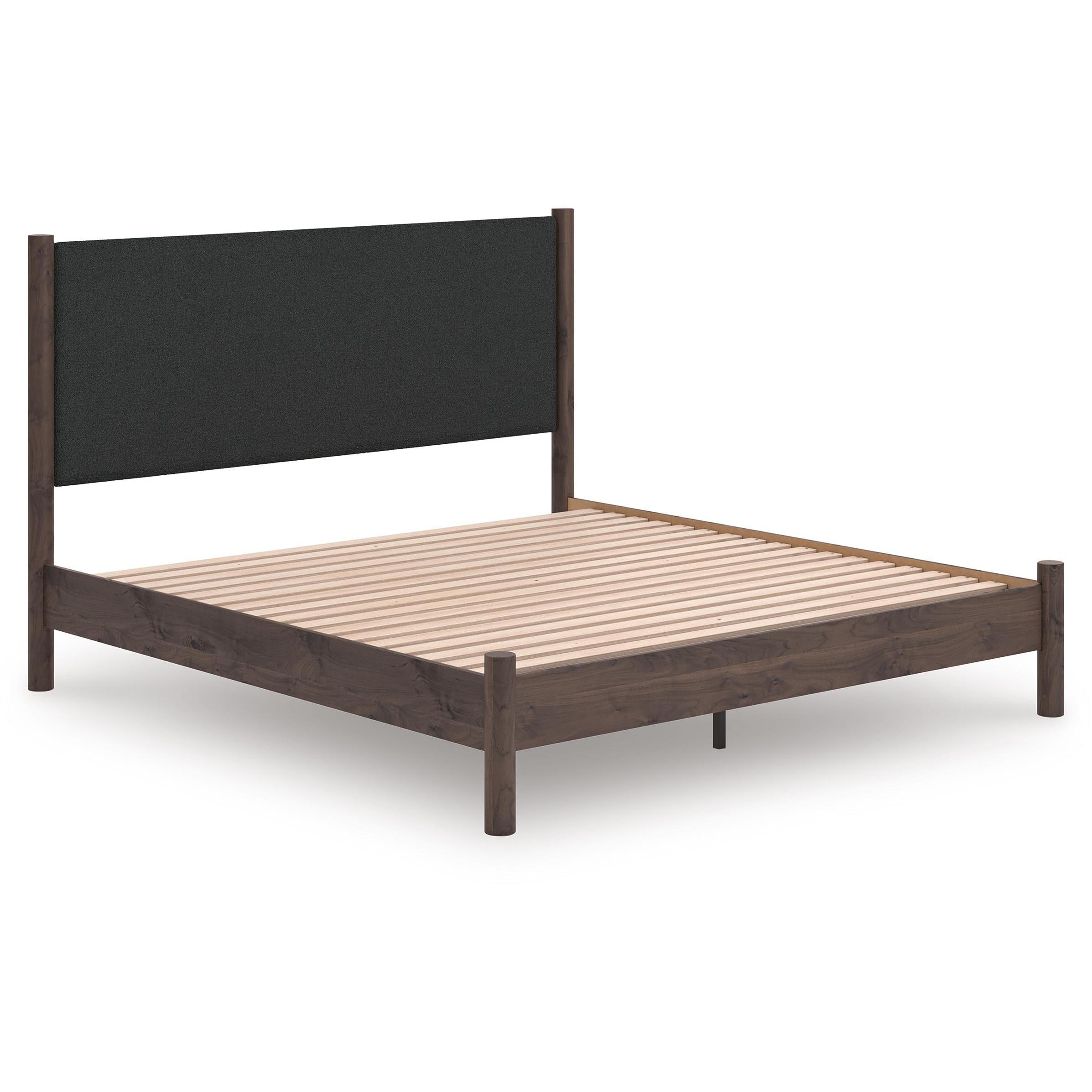 Signature Design by Ashley Pamytta PCB2614B28 King Upholstered Panel Platform Bed IMAGE 5