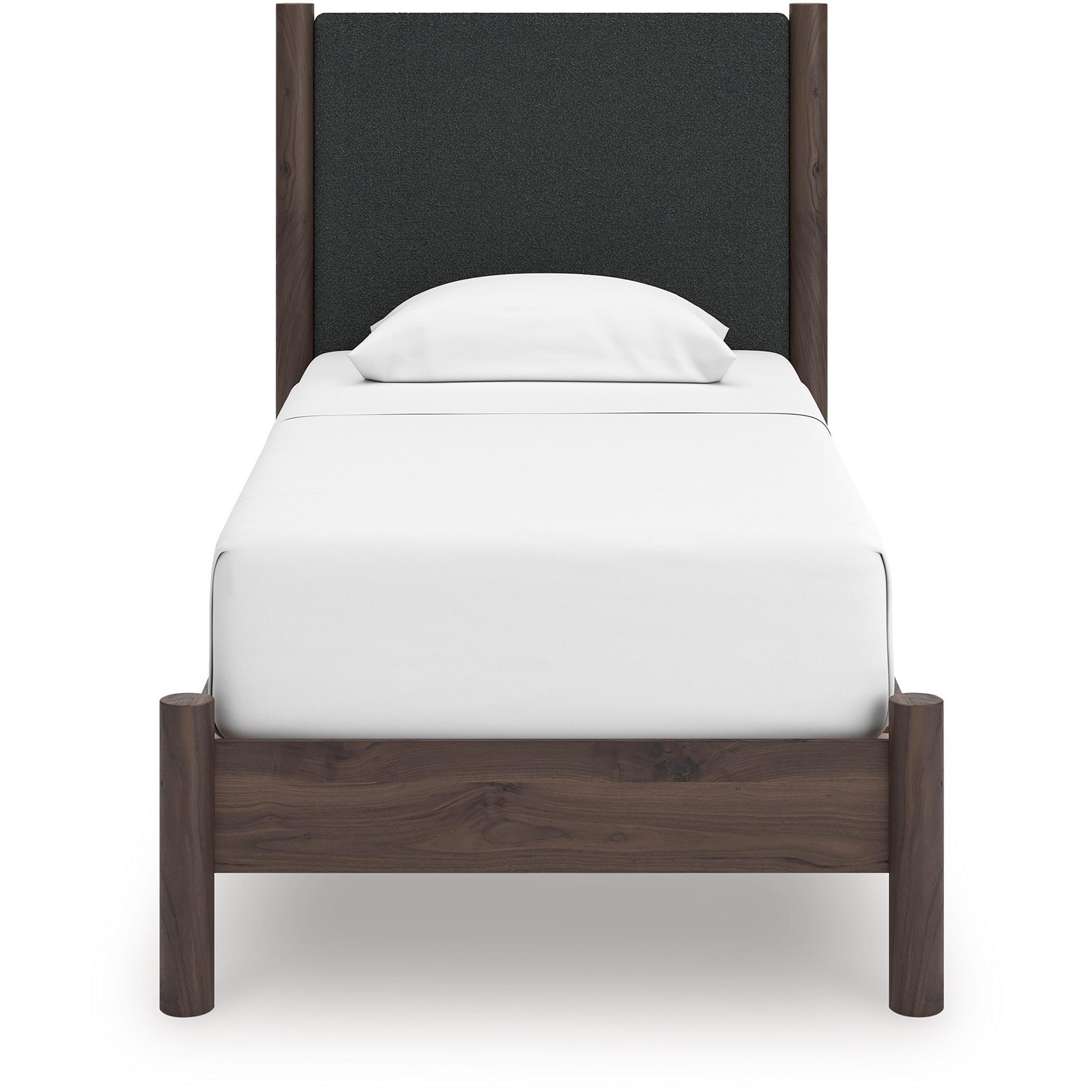 Signature Design by Ashley Pamytta PCB2614B8 Twin Upholstered Panel Platform Bed IMAGE 2