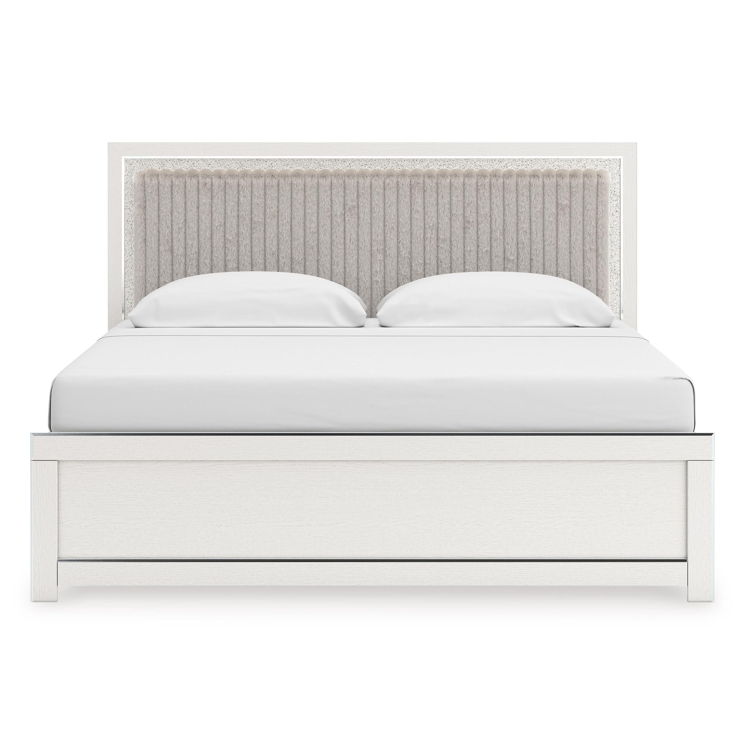 Signature Design by Ashley Zuraleus PCB3381B10 King Upholstered Panel Bed IMAGE 2