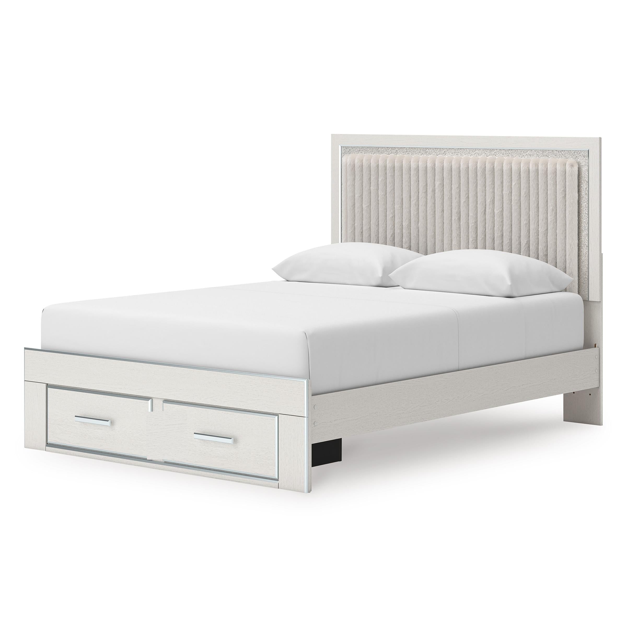 Signature Design by Ashley Zuraleus PCB3381B4 Queen Upholstered Panel Storage Bed IMAGE 1