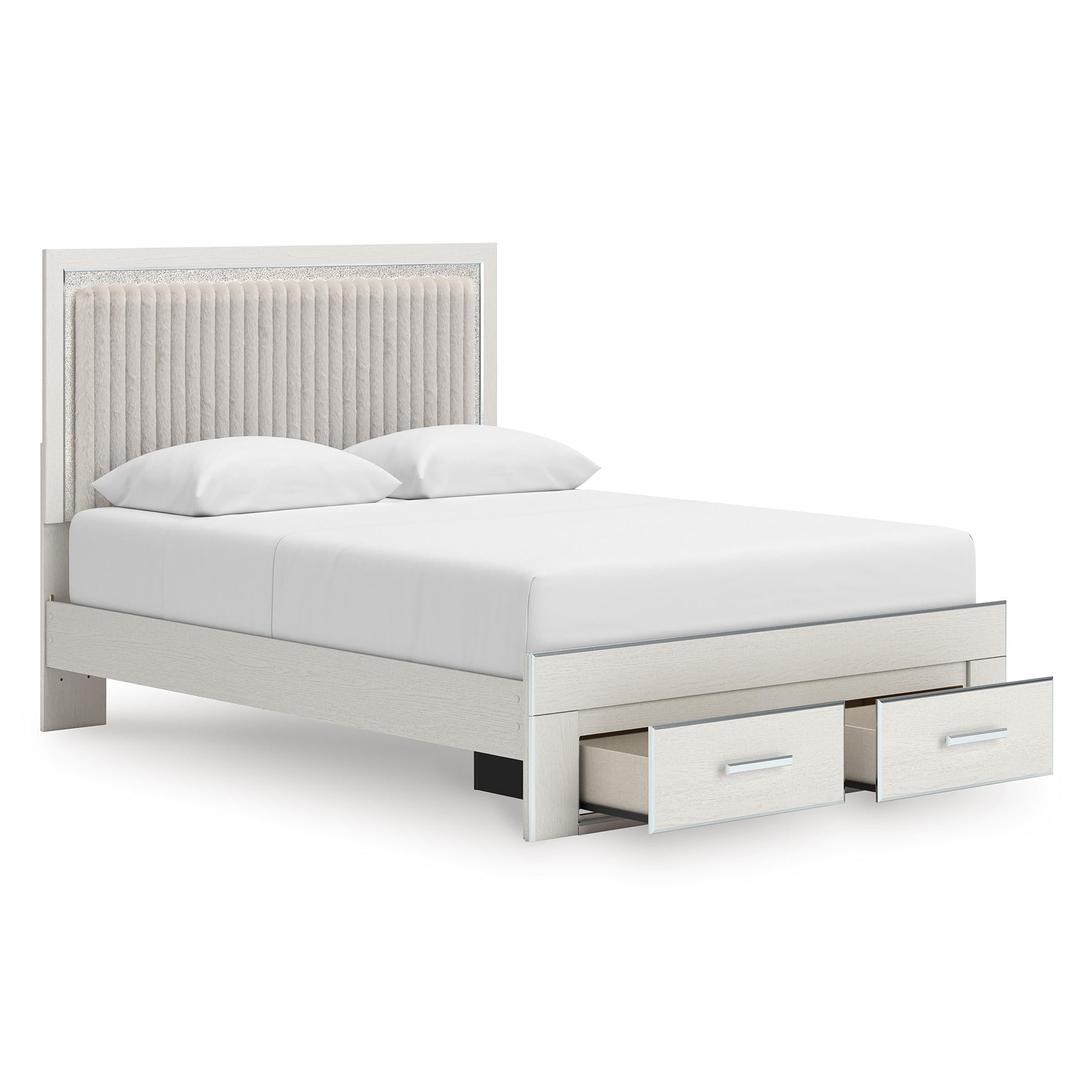 Signature Design by Ashley Zuraleus PCB3381B4 Queen Upholstered Panel Storage Bed IMAGE 2