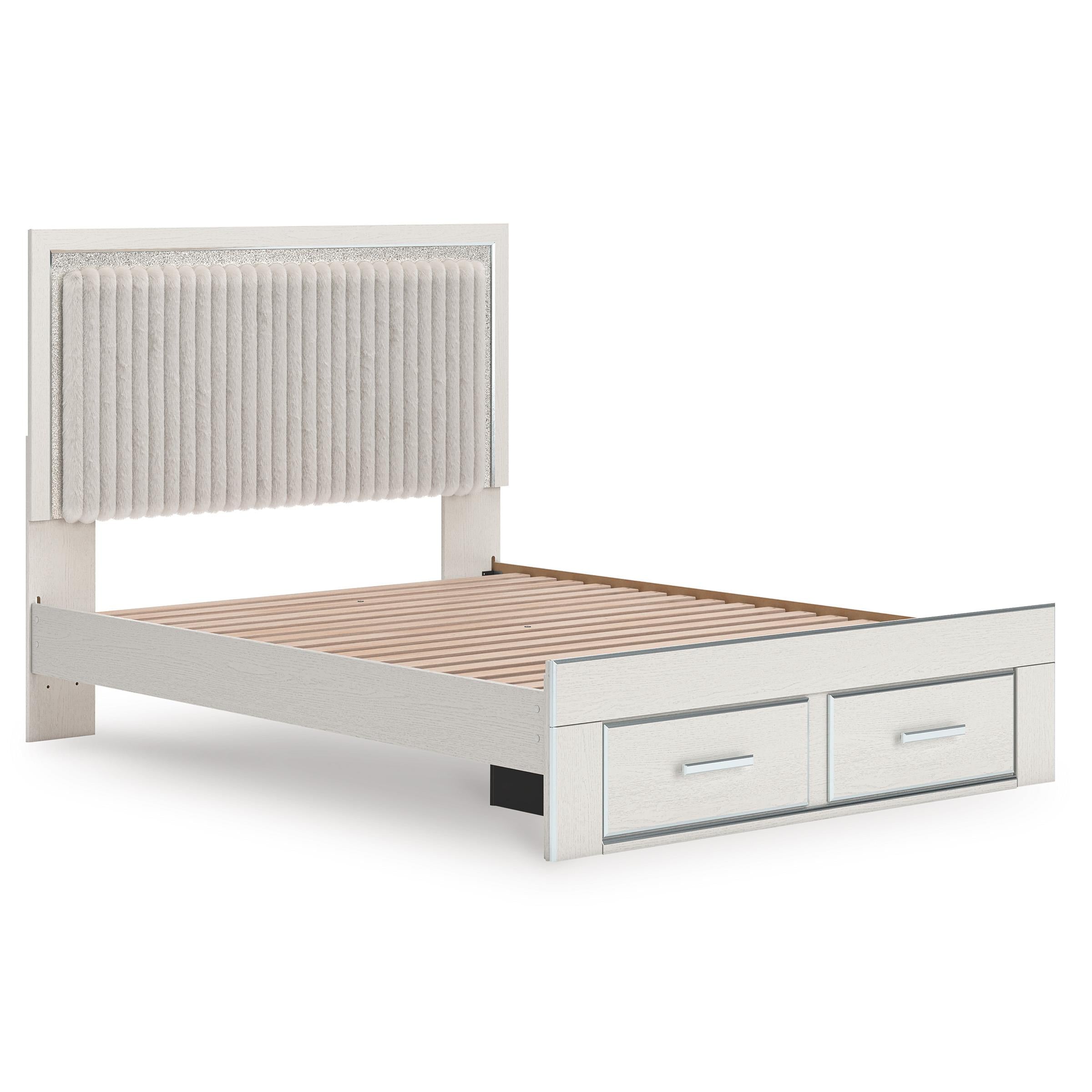 Signature Design by Ashley Zuraleus PCB3381B4 Queen Upholstered Panel Storage Bed IMAGE 3