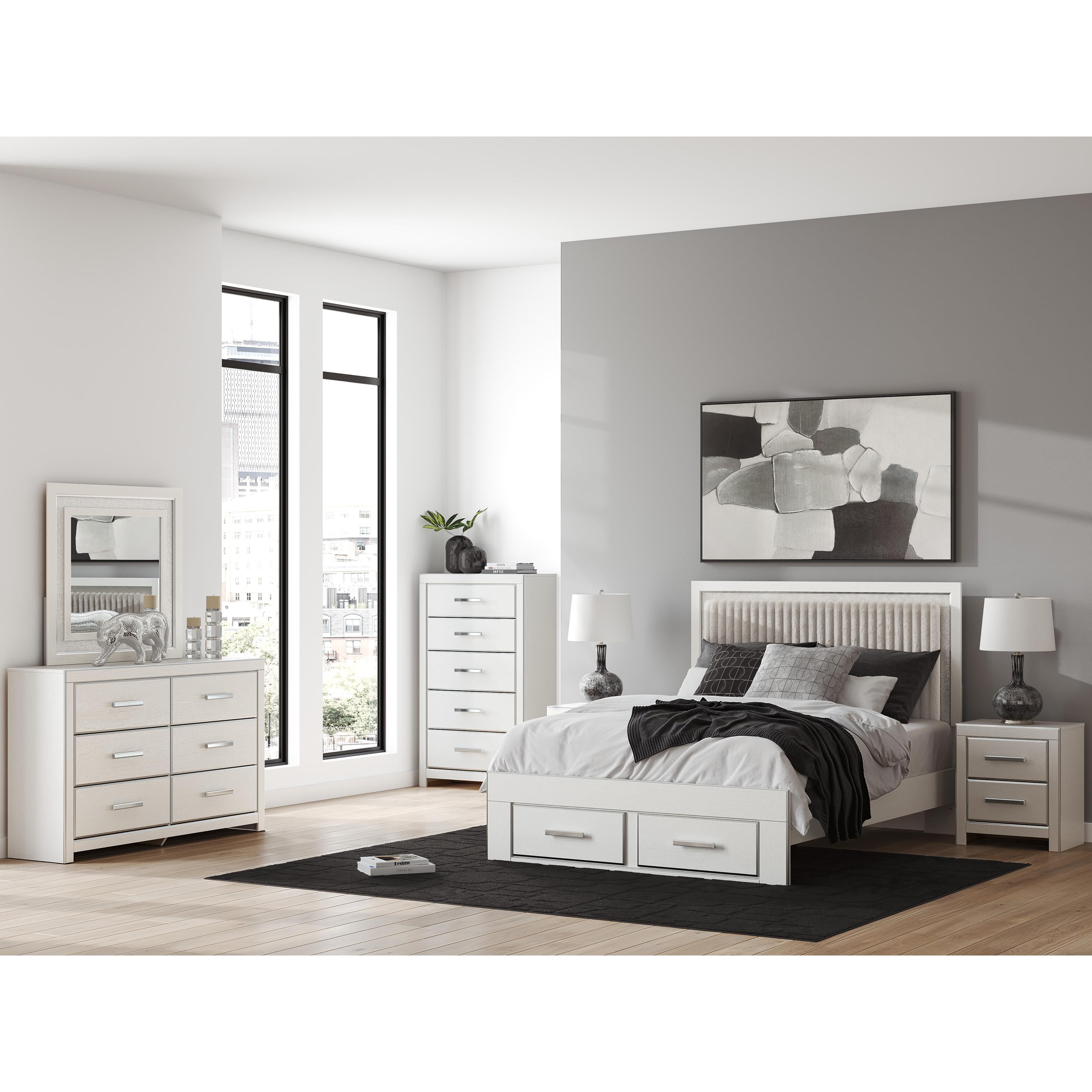 Signature Design by Ashley Zuraleus PCB3381B4 Queen Upholstered Panel Storage Bed IMAGE 6