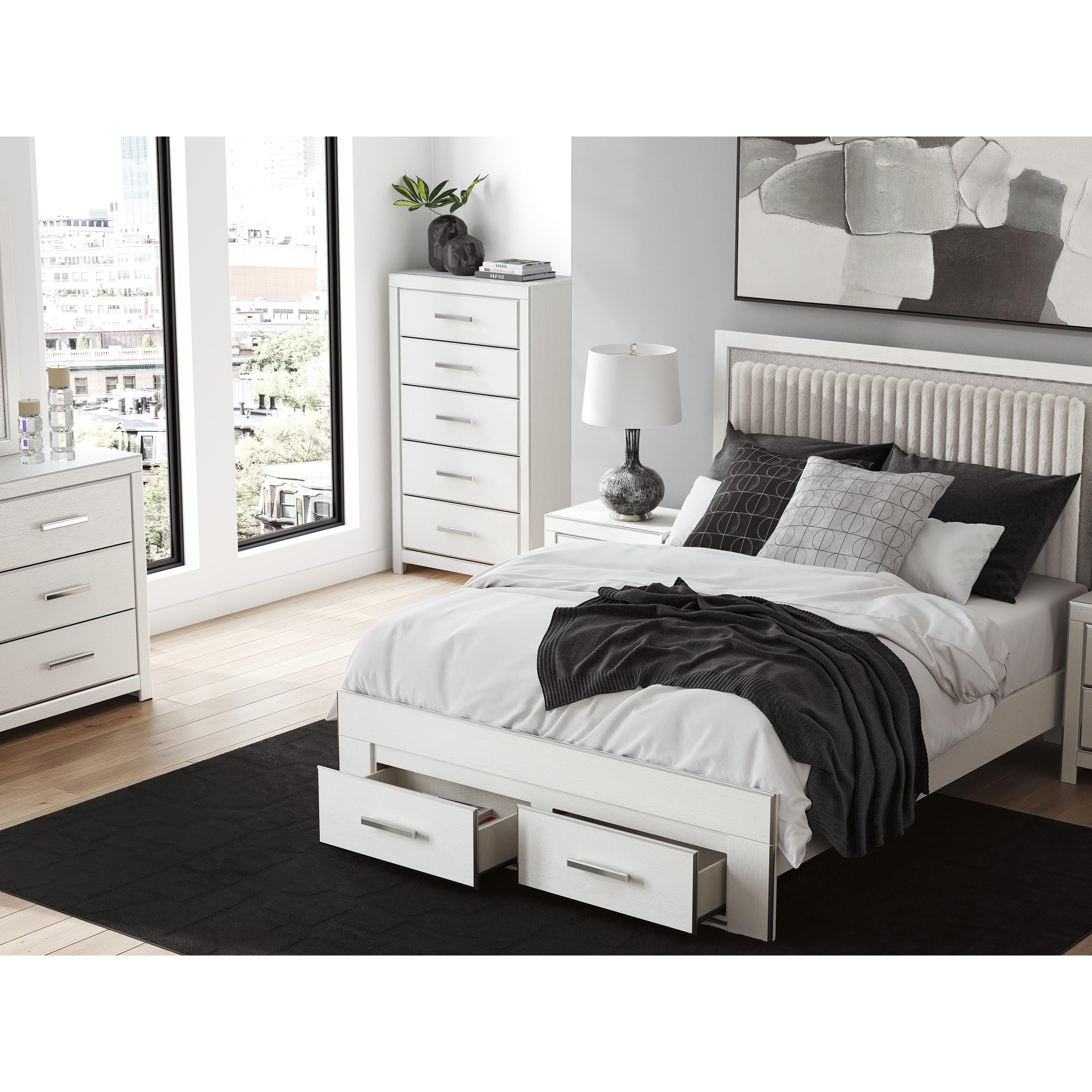Signature Design by Ashley Zuraleus PCB3381B4 Queen Upholstered Panel Storage Bed IMAGE 7