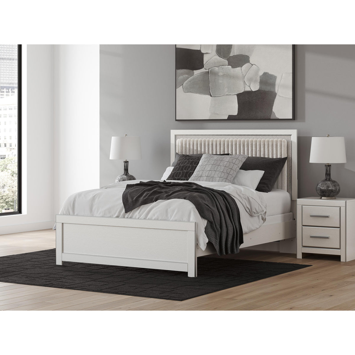 Signature Design by Ashley Zuraleus PCB3381B6 Queen Upholstered Panel Bed IMAGE 4
