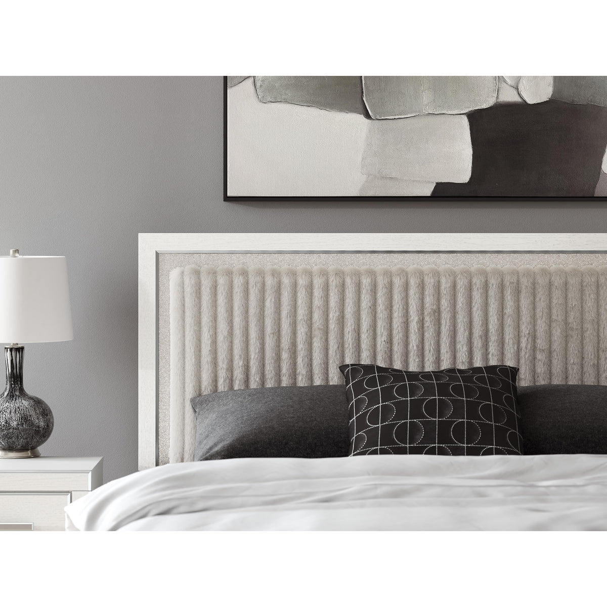 Signature Design by Ashley Zuraleus PCB3381B9 King Upholstered Panel Storage Bed IMAGE 6