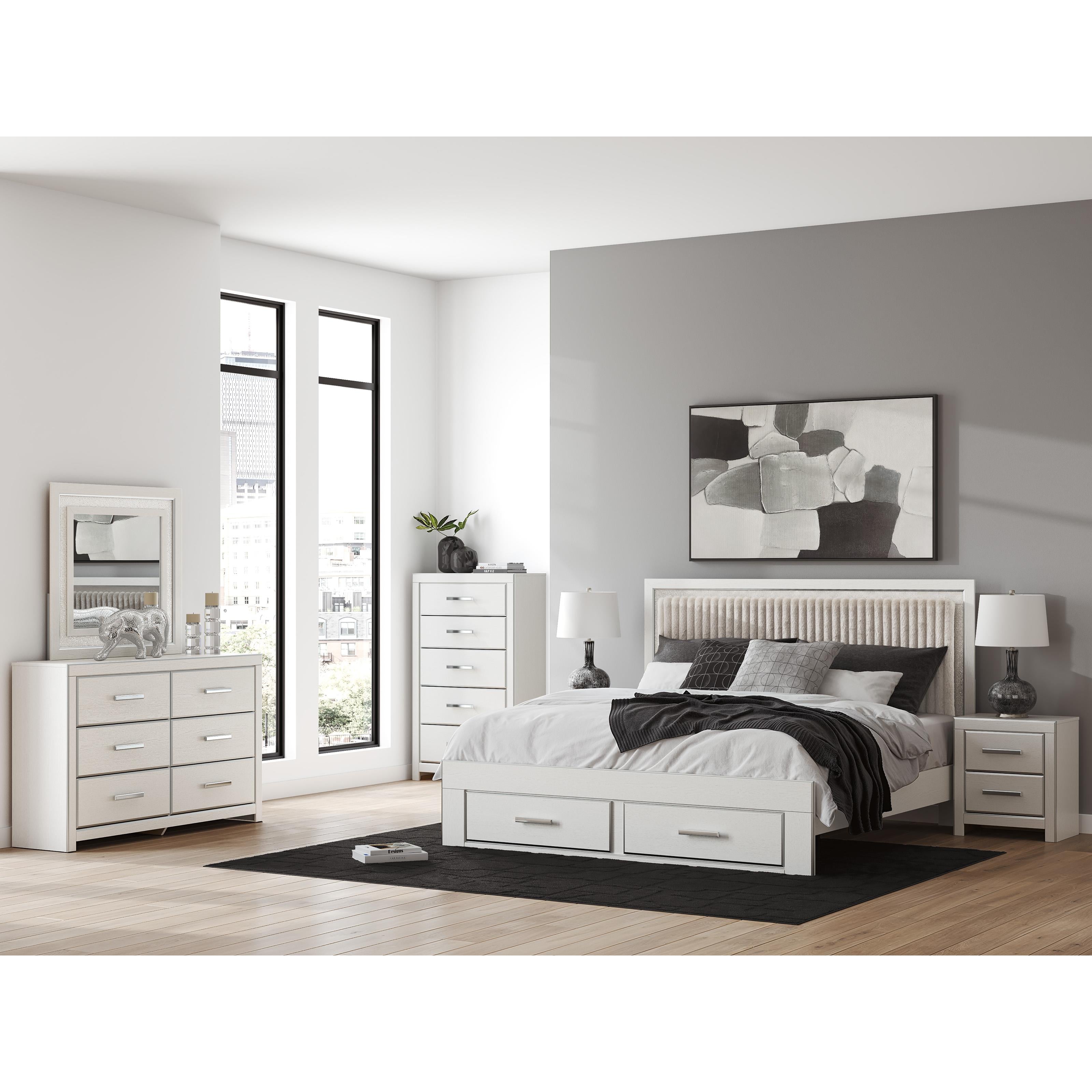 Signature Design by Ashley Zuraleus PCB3381B9 King Upholstered Panel Storage Bed IMAGE 7