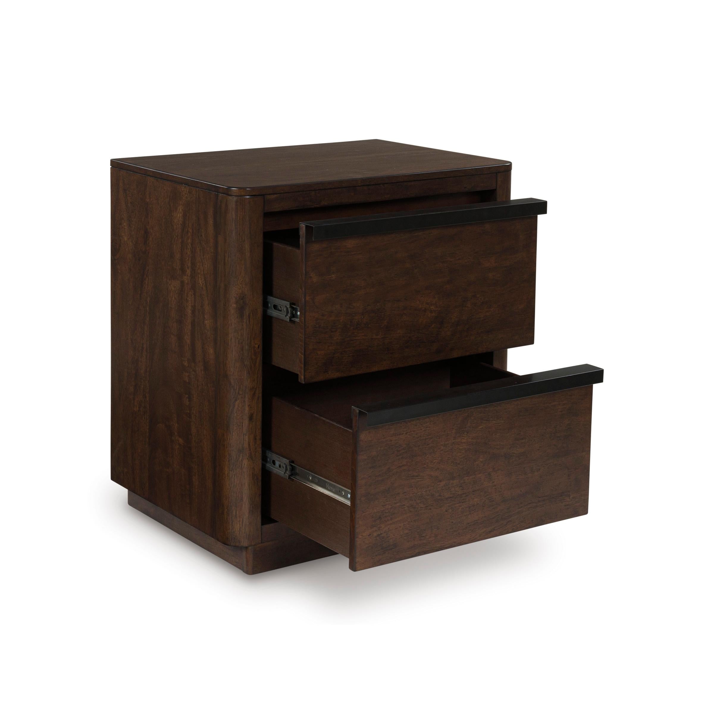 Signature Design by Ashley Dilenno PCB857-92 Two Drawer Night Stand IMAGE 2