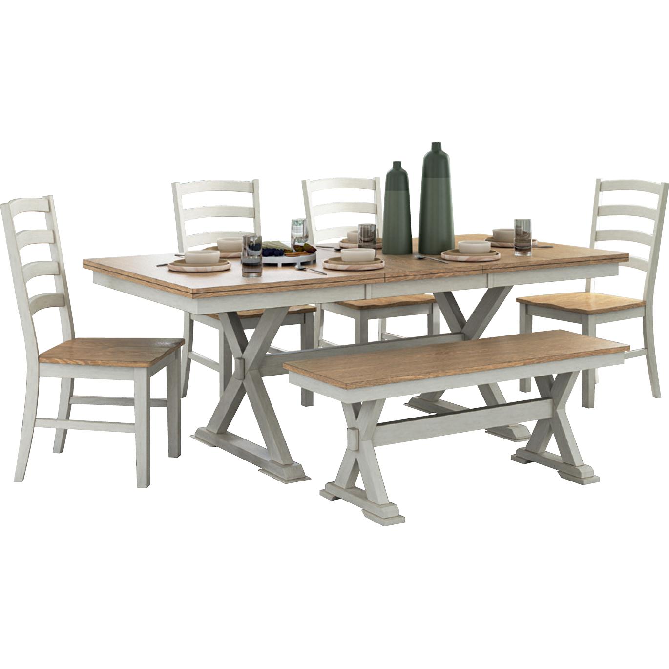 Signature Design by Ashley Purlaney PCD627-35 Rectangular Dining Room Butterfly Extension Table IMAGE 2