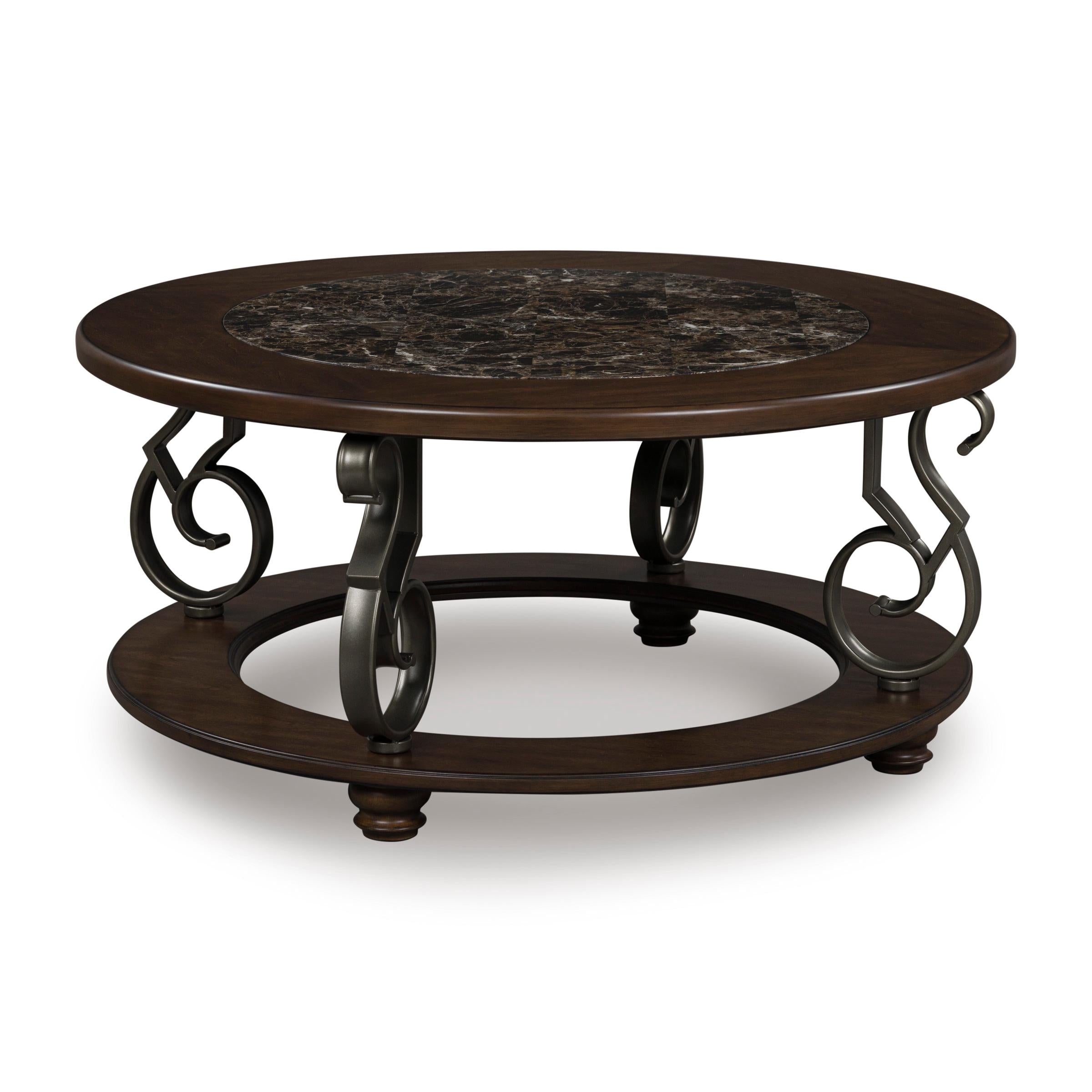 Signature Design by Ashley Frallyn T623-8 Round Cocktail Table IMAGE 1