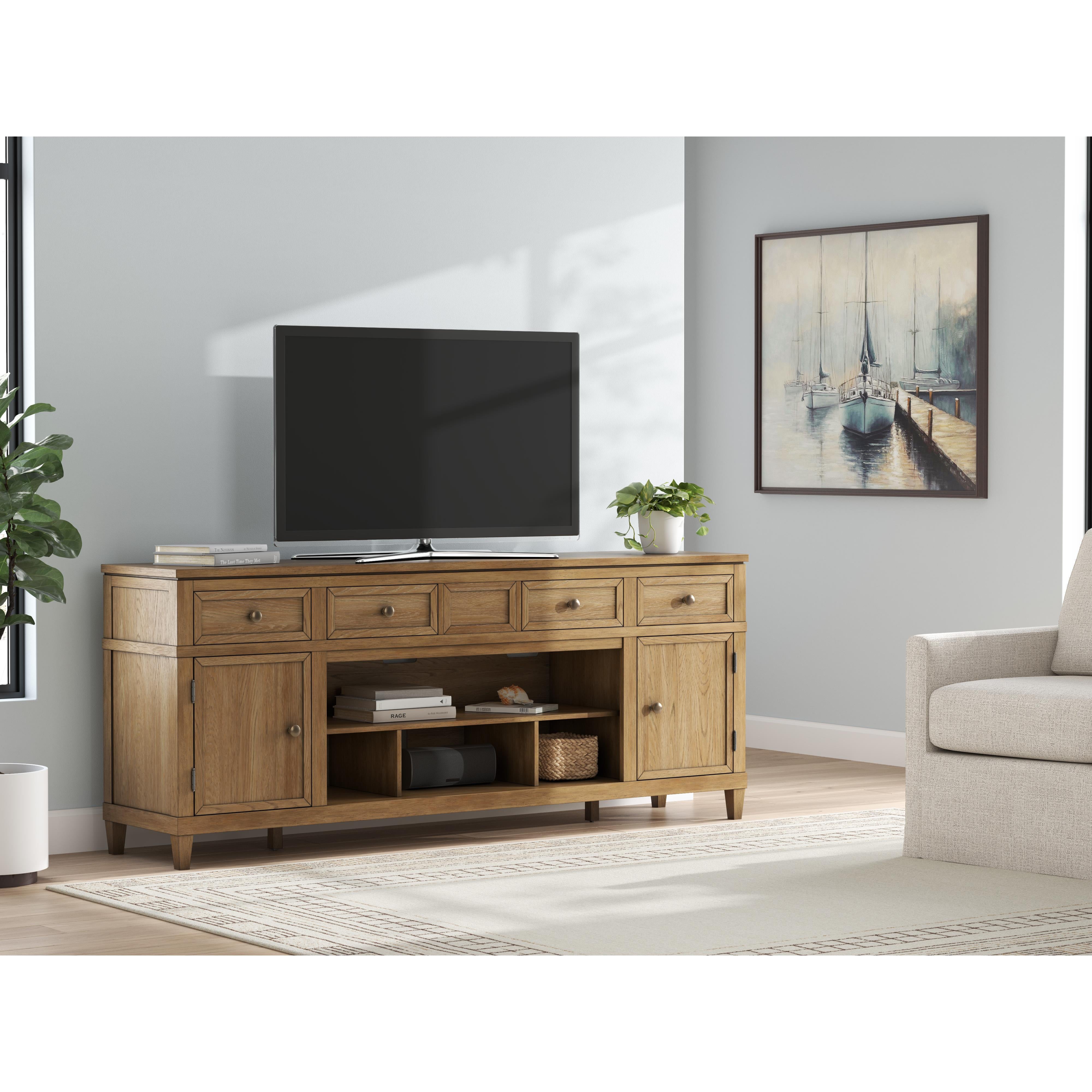 Signature Design by Ashley Sharlance W655-68 XL TV Stand with Fireplace Option IMAGE 7