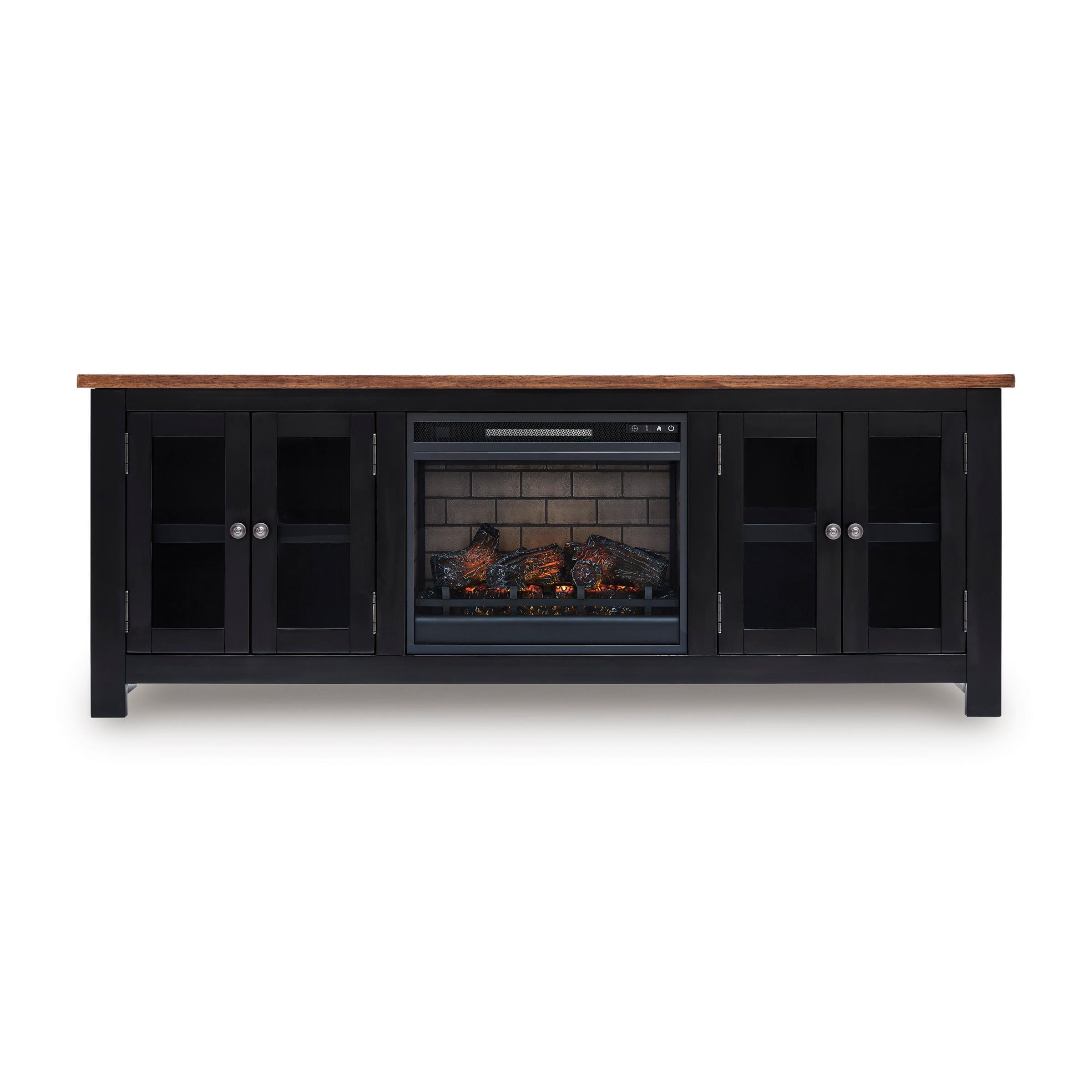 Signature Design by Ashley Wildenauer W664W1 76" TV Stand with Electric Fireplace IMAGE 1