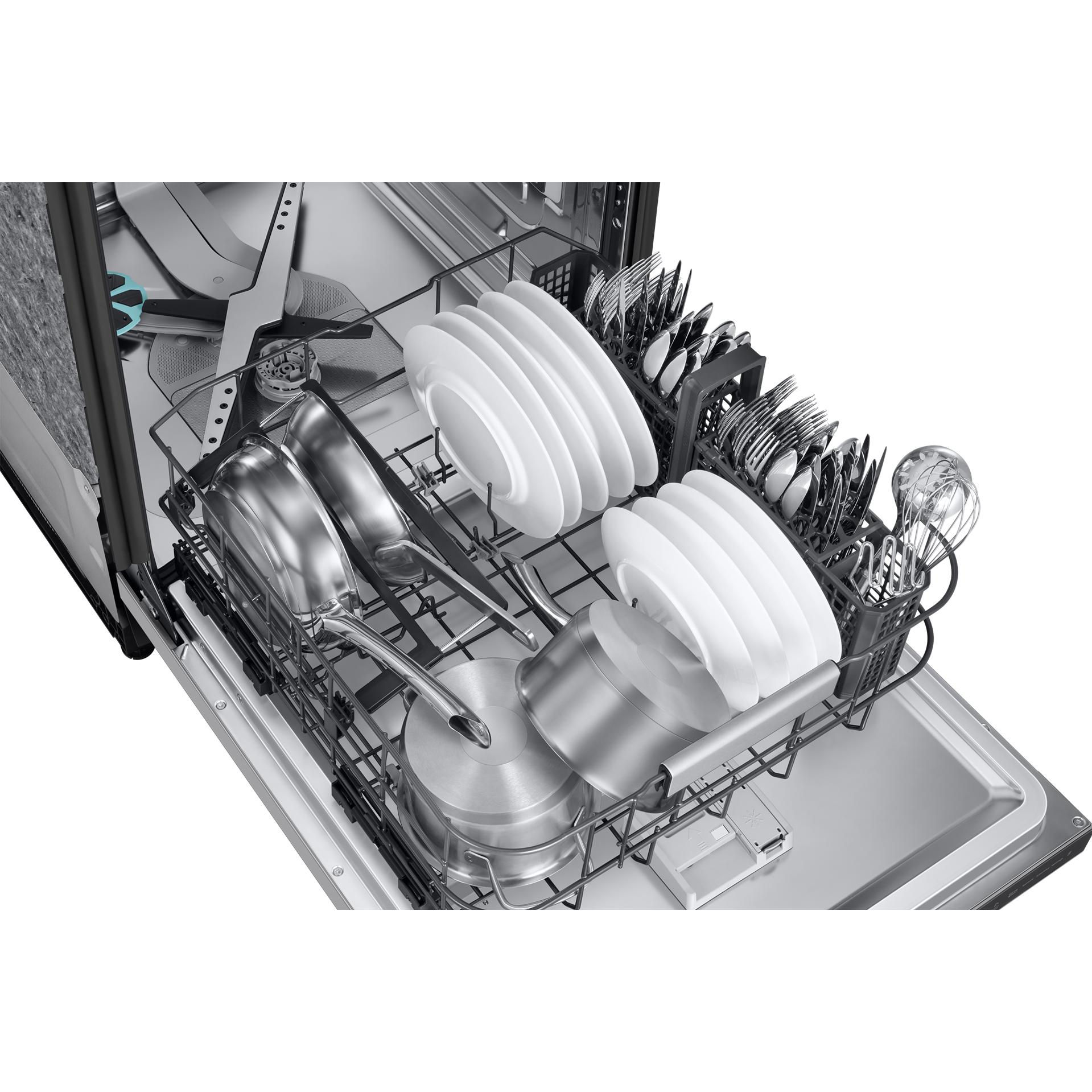 Samsung Bespoke Built-In Dishwasher with Third Rack and AI Wash DW90F89T0USRAA IMAGE 9
