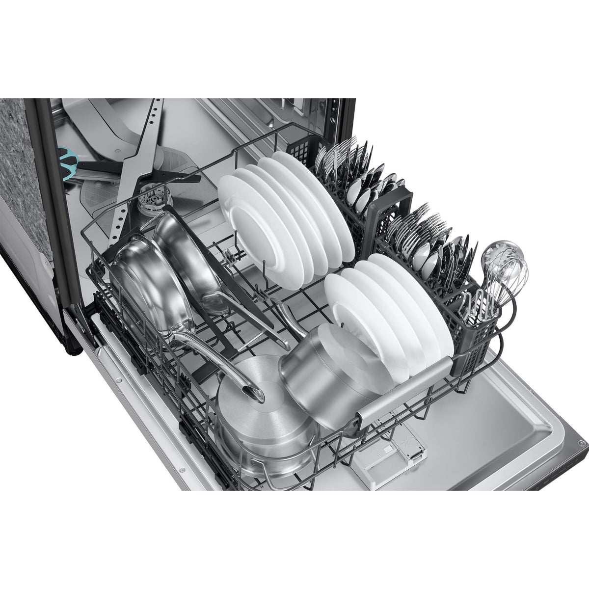 Samsung Bespoke Built-In Dishwasher with Third Rack and AI Wash DW90F89T0USRAA IMAGE 9