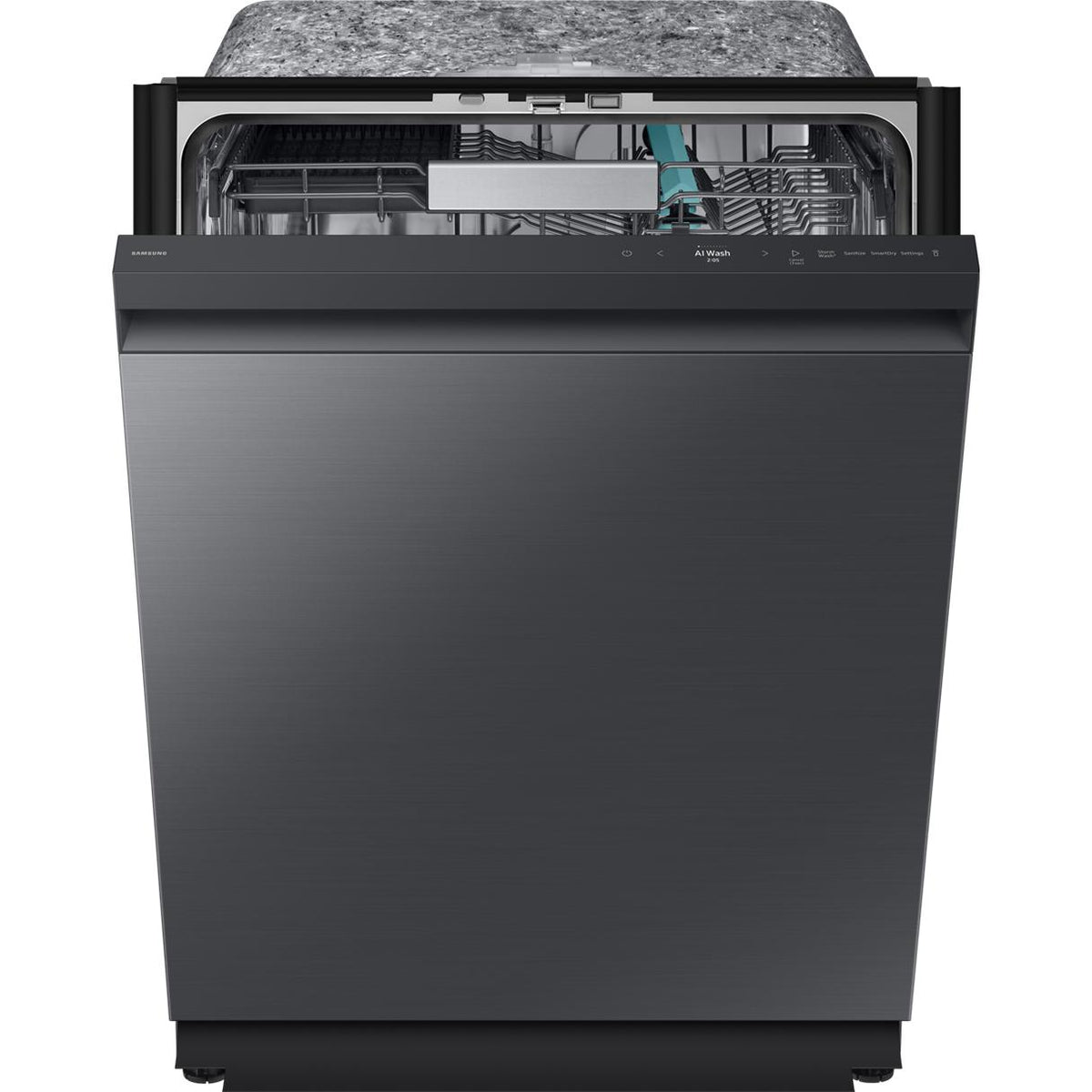 Samsung Bespoke Built-In Dishwasher with Third Rack and AI Wash DW90F89T0UMTAA IMAGE 4