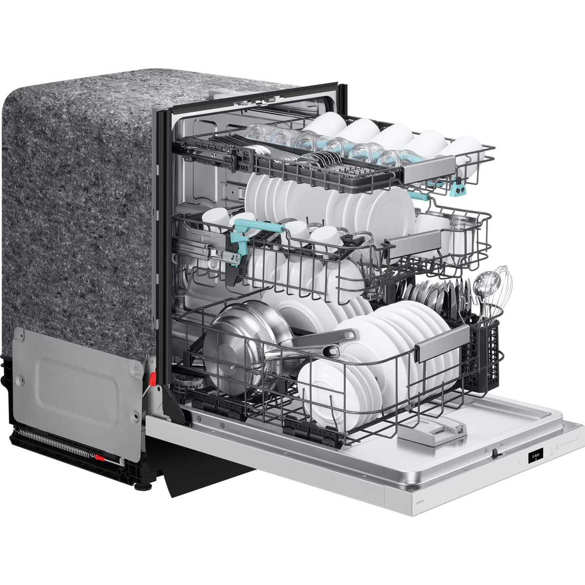Samsung Bespoke Built-In Dishwasher with Third Rack and AI Wash DW90F89T0U12AA IMAGE 5