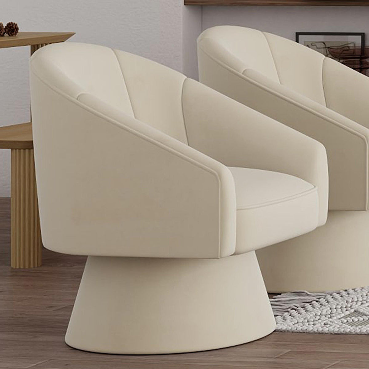 !nspire Aggio 403-899IV Accent Chair - Ivory IMAGE 2