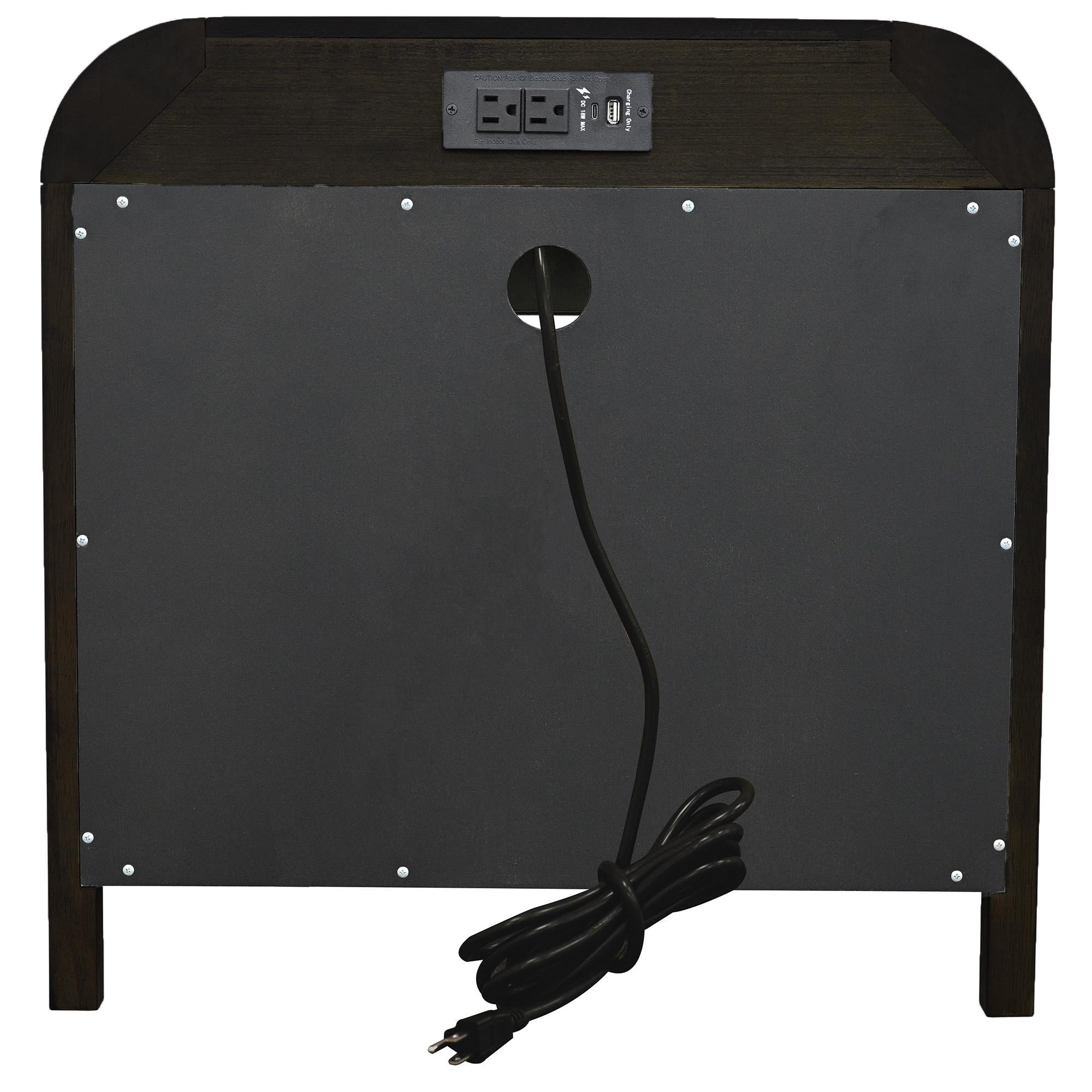 !nspire Bowman 102-281DWT 1 Drawer Accent Table - Dark Walnut IMAGE 4