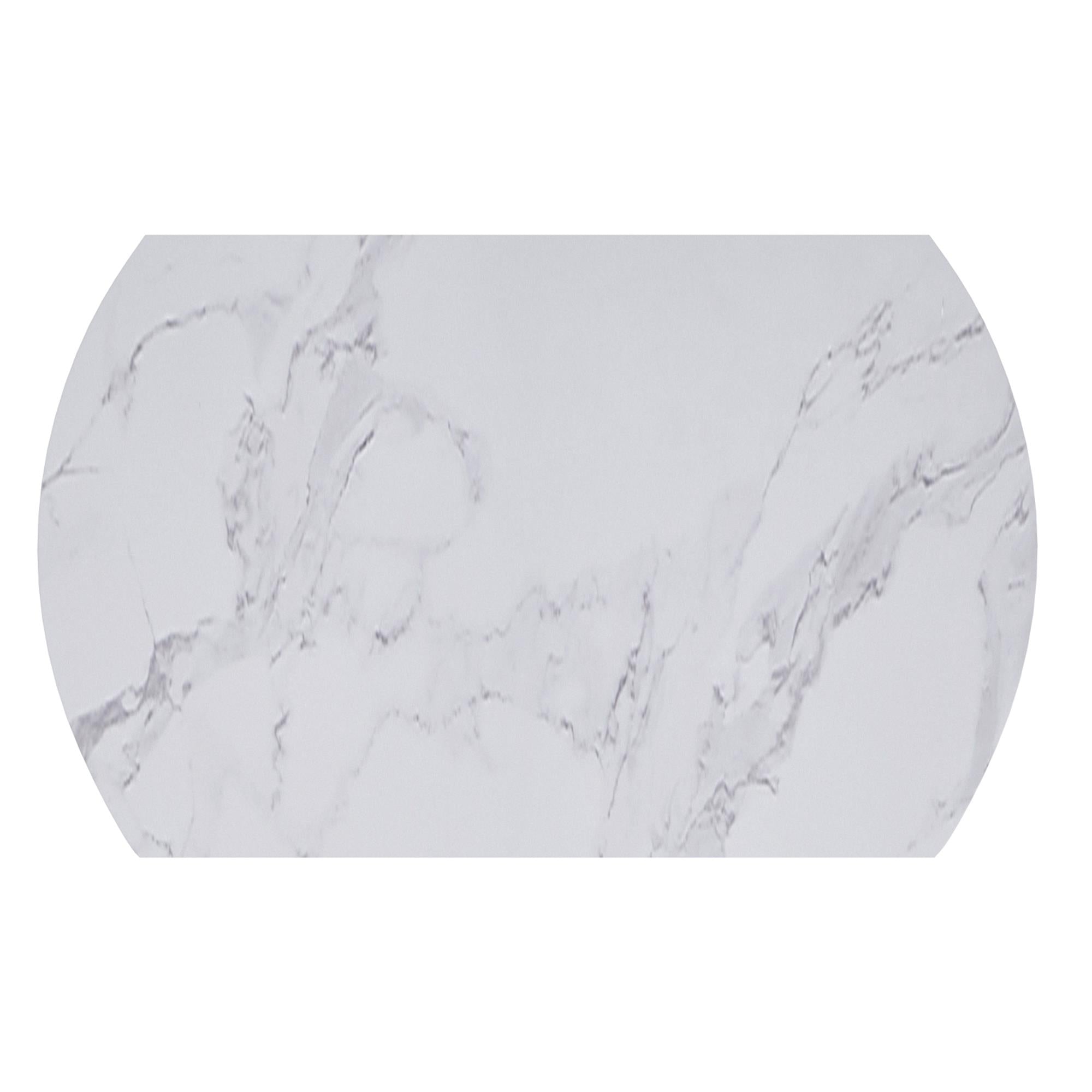 Worldwide Home Furnishings Calisto/Scarlet 207-110WT_108IV 5 pc Dining Set - White Table with Ivory Chair IMAGE 6