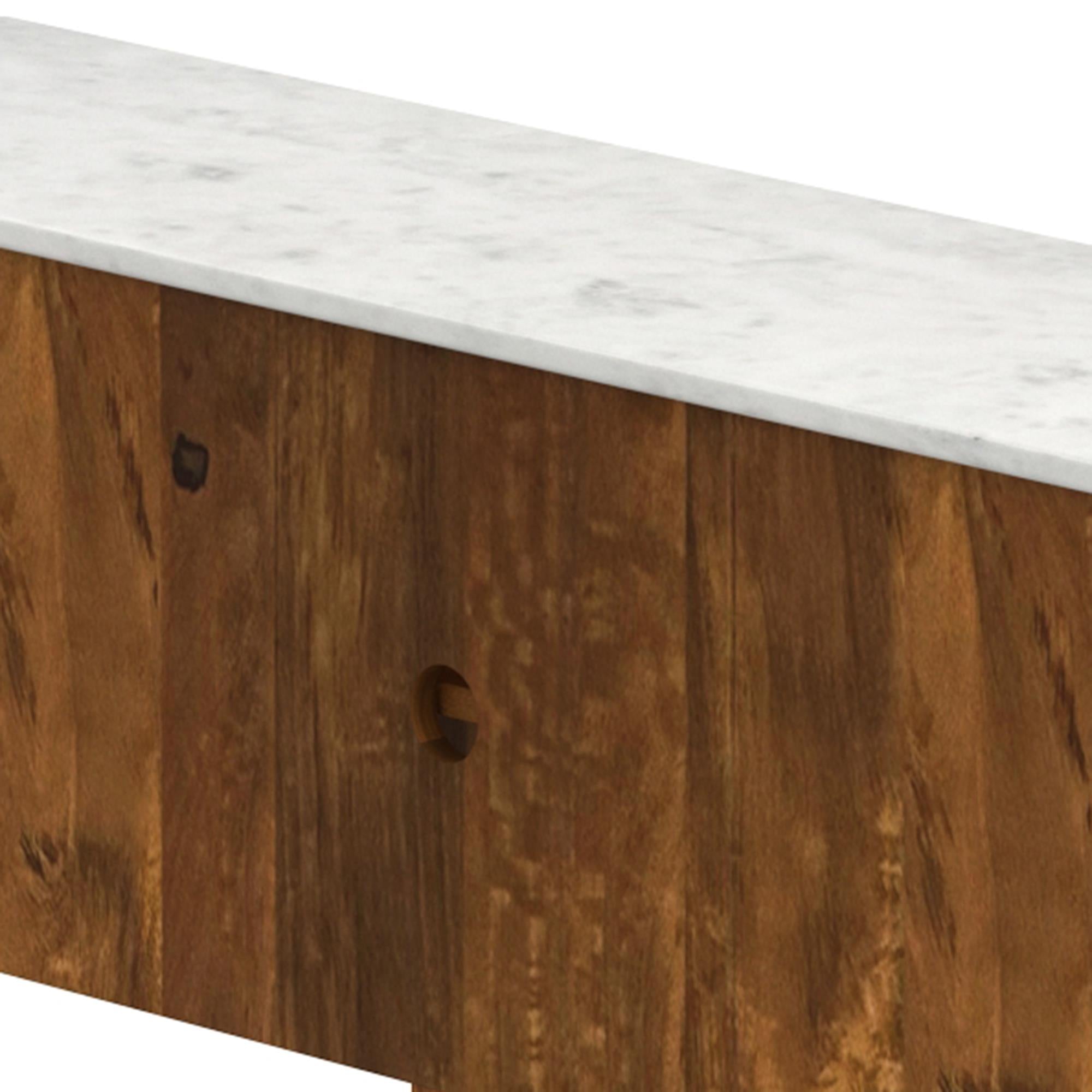 !nspire Camden 506-844WAL_MED Media Cabinet - Walnut & White IMAGE 6