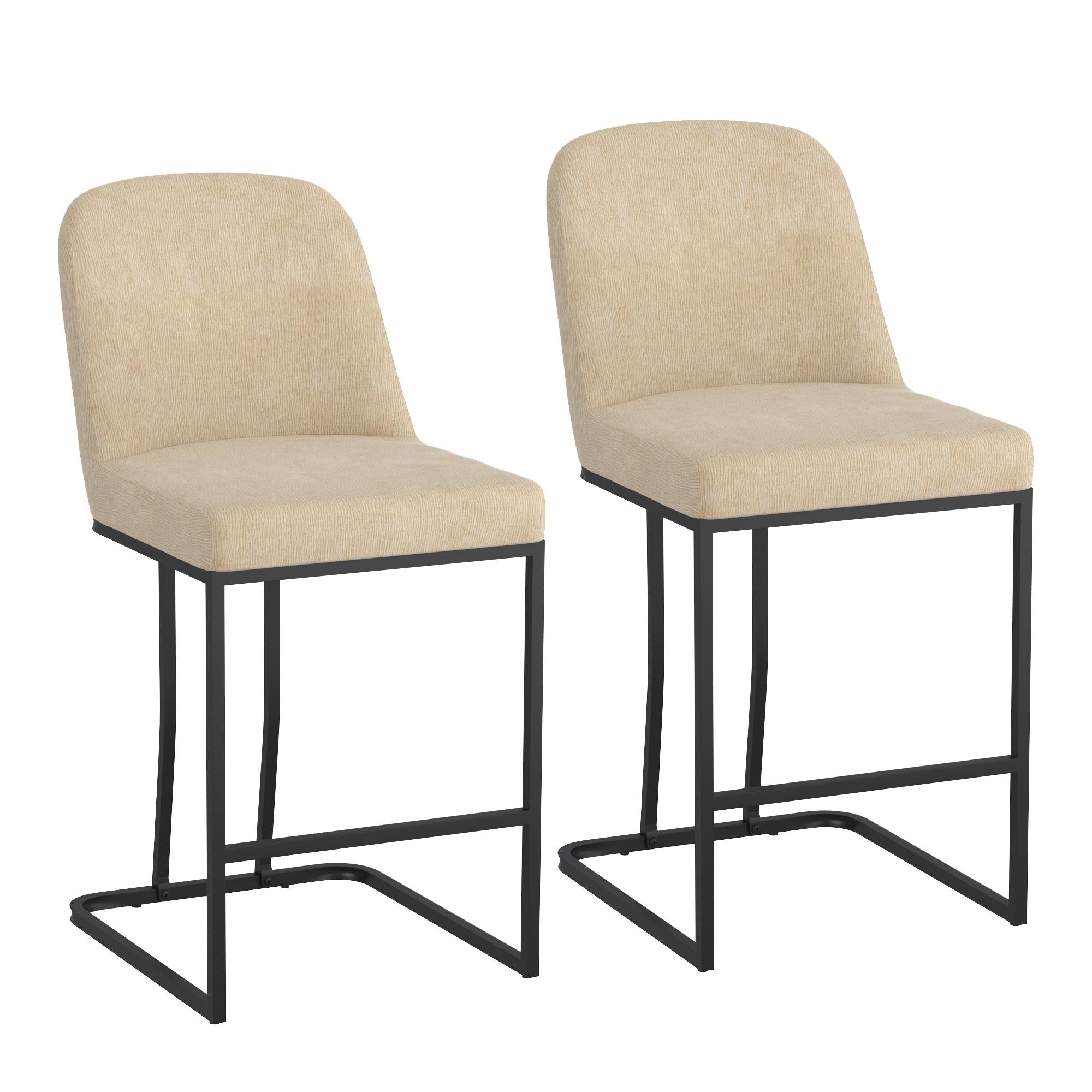 !nspire Dario 203-271BG 26" Counter Stool - Beige IMAGE 7