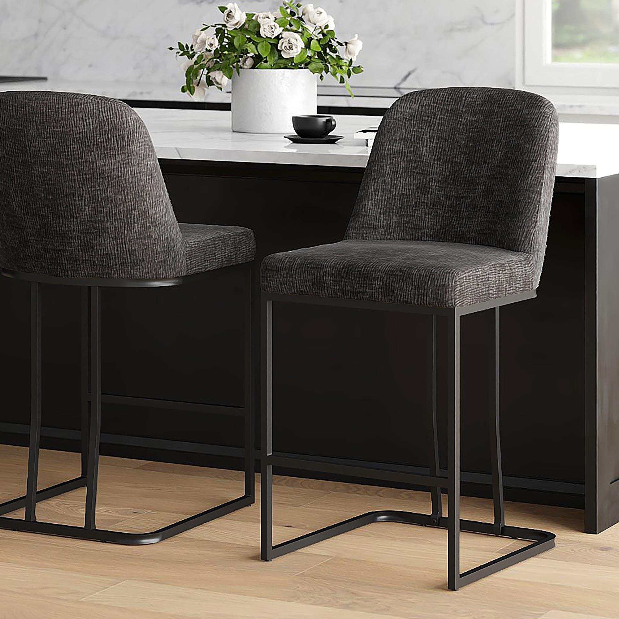 !nspire Dario 203-271CH 26" Counter Stool - Charcoal IMAGE 2