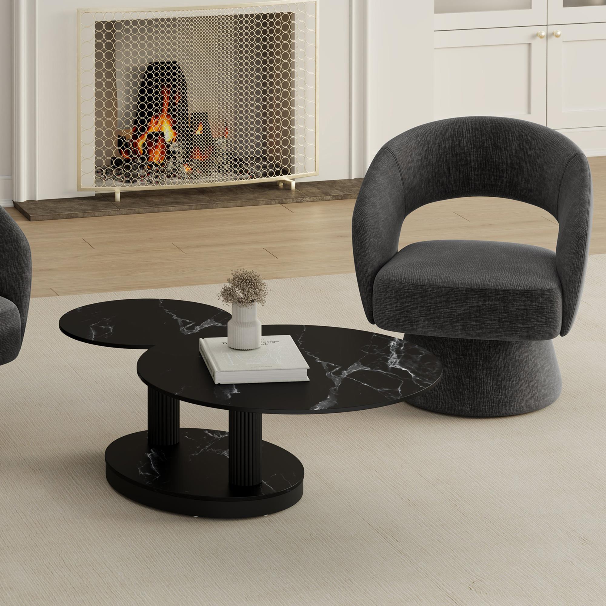 !nspire Elara 301-198BK Coffee Table - Black IMAGE 2