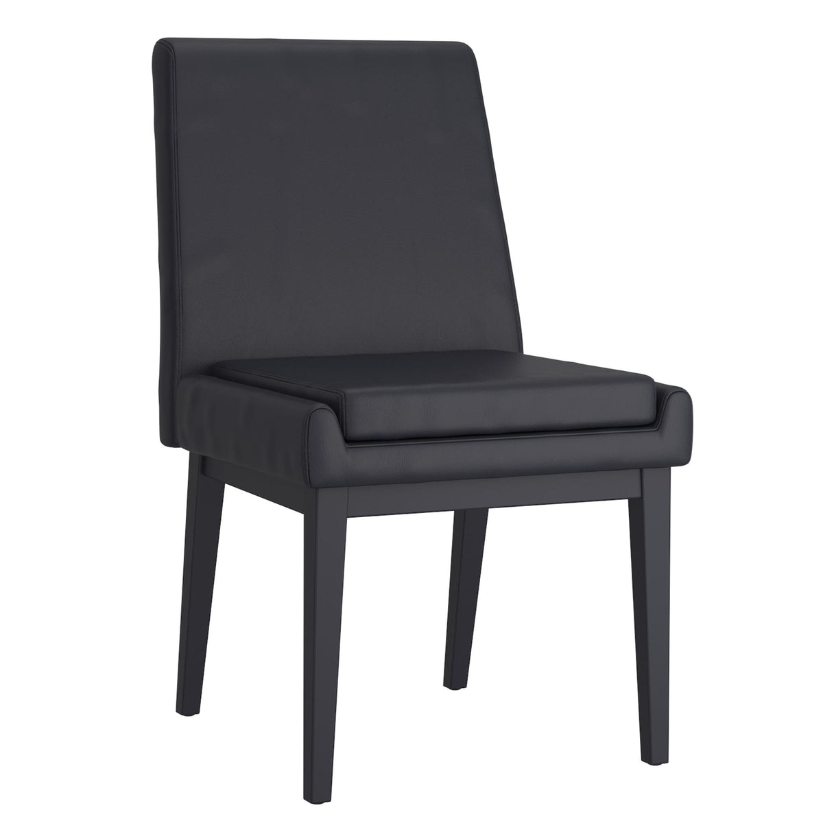 Worldwide Home Furnishings Forna/Cortez 207-161NAT_081BLK_BK 7 pc Dining Set - Natural Table with Black Chair IMAGE 7