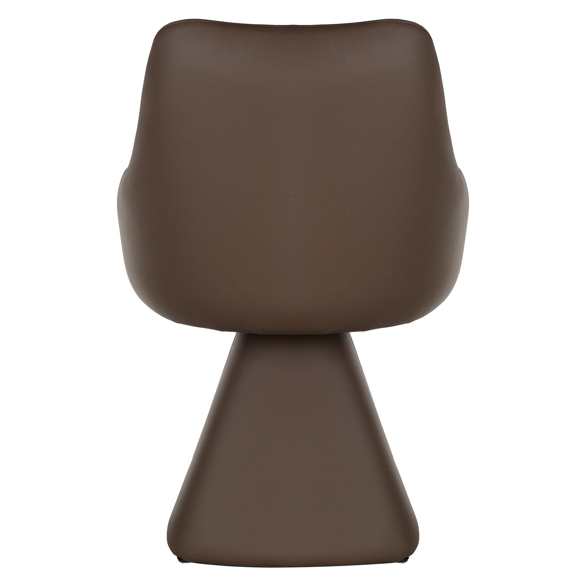 Worldwide Home Furnishings Godiva/Caprese 207-142IV_269BWN 5 pc Dining Set - Ivory Table with Brown Chair IMAGE 9