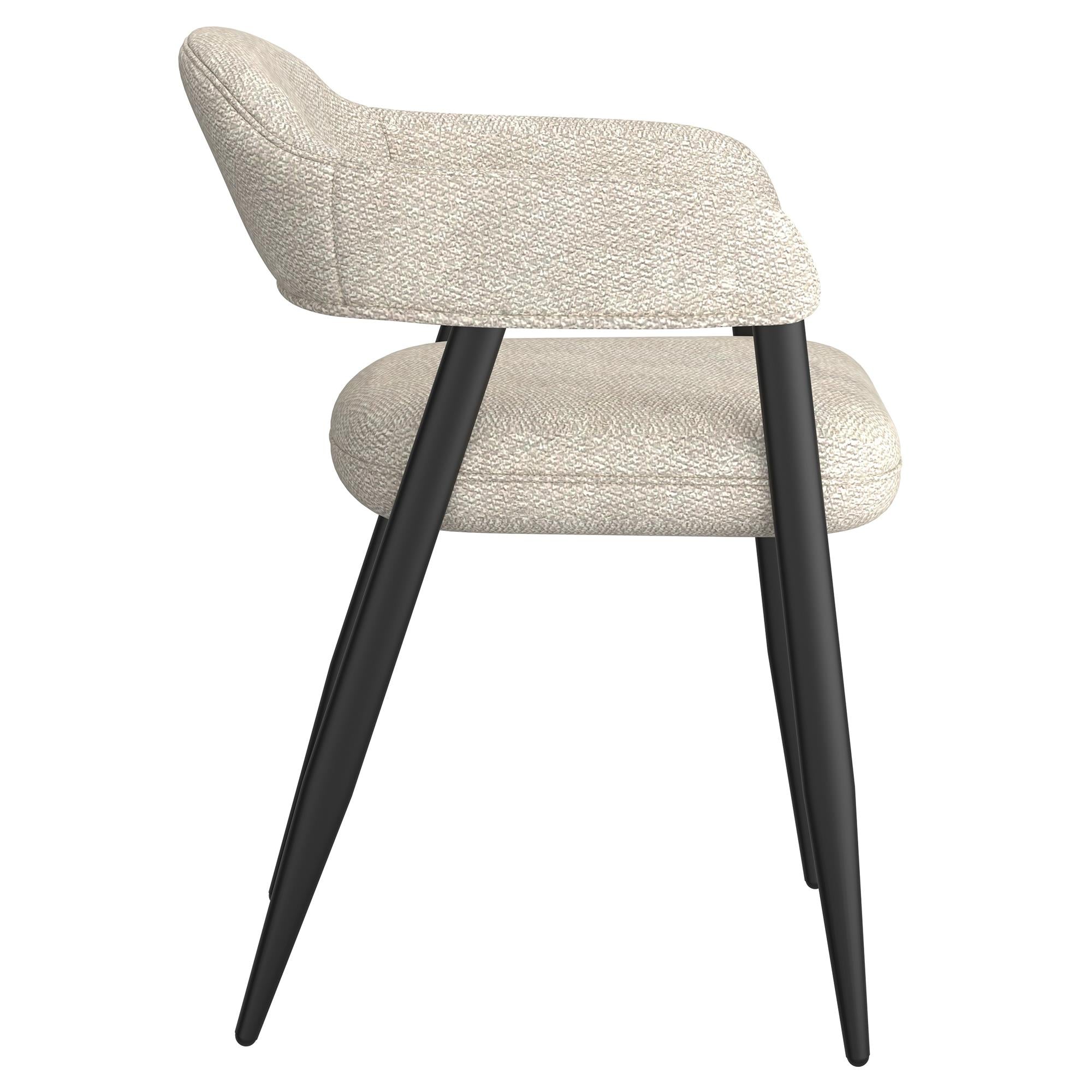 !nspire Jilsa/Archer 207-551WAL_089BG 5 pc Dining Set - Walnut & White Table with Beige Chair IMAGE 9