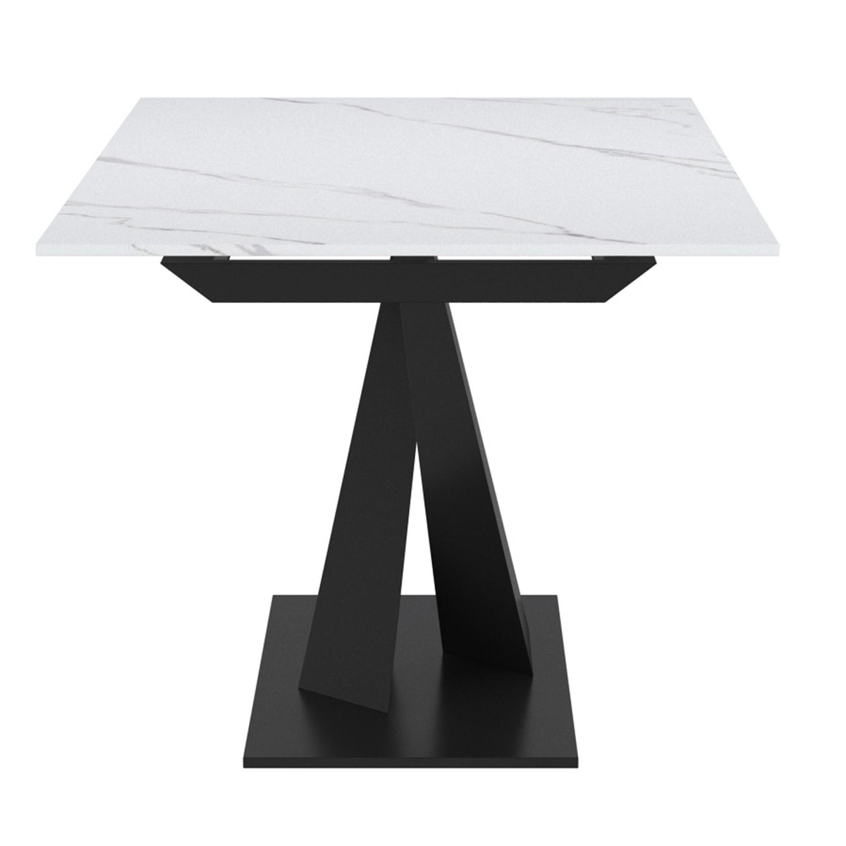 !nspire Julius/Dario 207-111WT_271CH 7 pc Dining Set - White Table with Charcoal Chair IMAGE 4