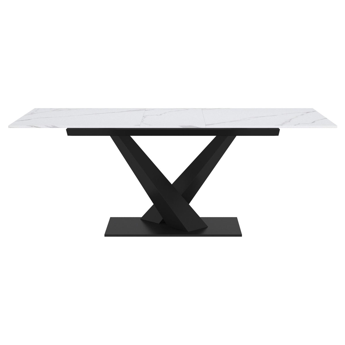 !nspire Julius/Dario 207-111WT_271CH 7 pc Dining Set - White Table with Charcoal Chair IMAGE 5