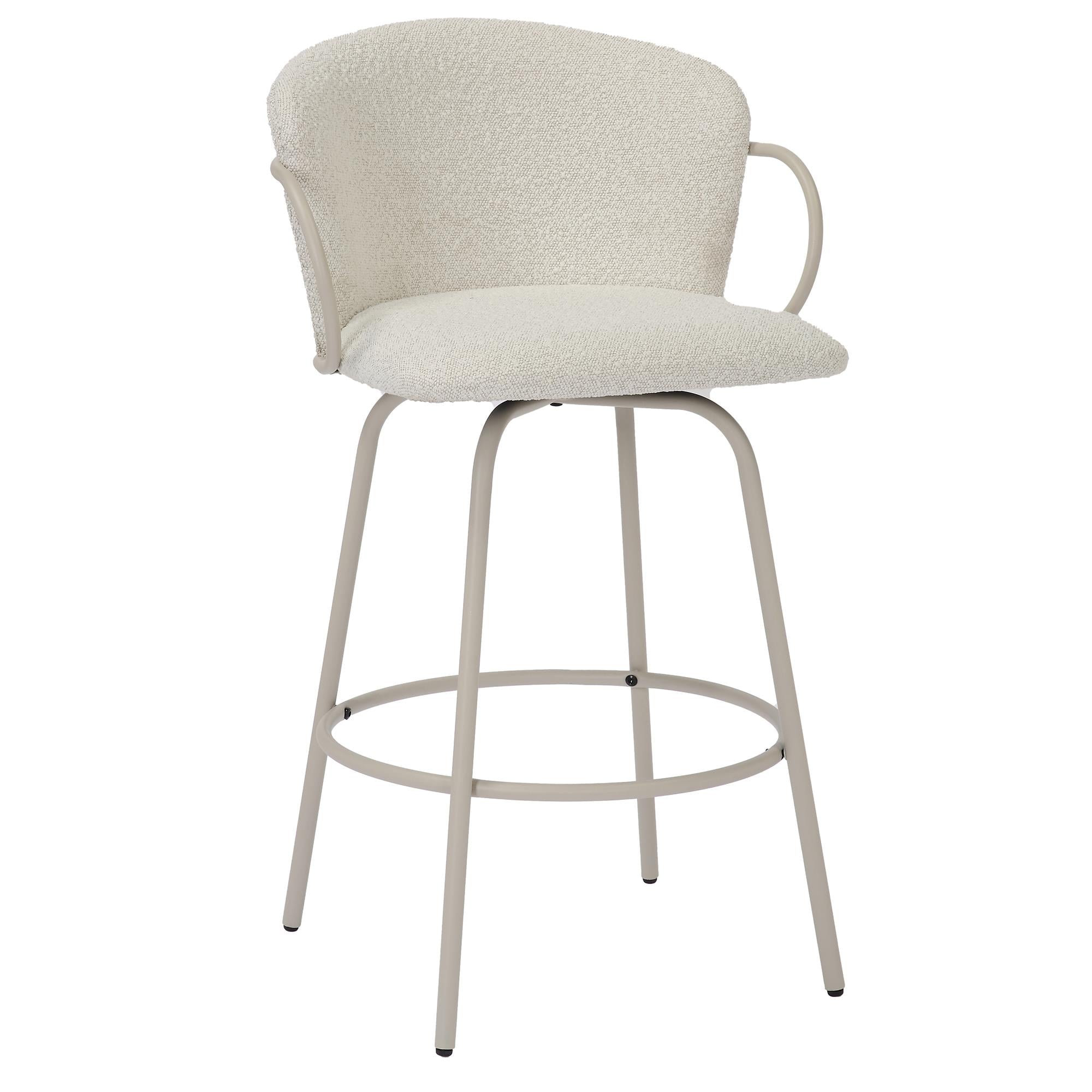 !nspire Kalani 203-995BG 26" Counter Stool w/Swivel - Beige IMAGE 1