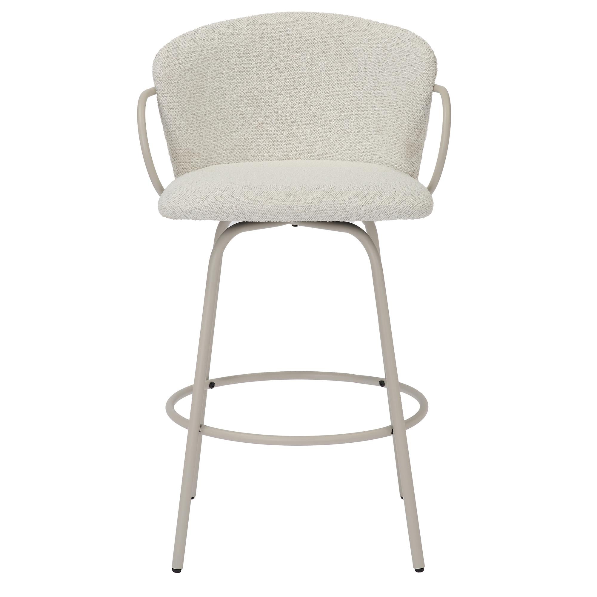 !nspire Kalani 203-995BG 26" Counter Stool w/Swivel - Beige IMAGE 5