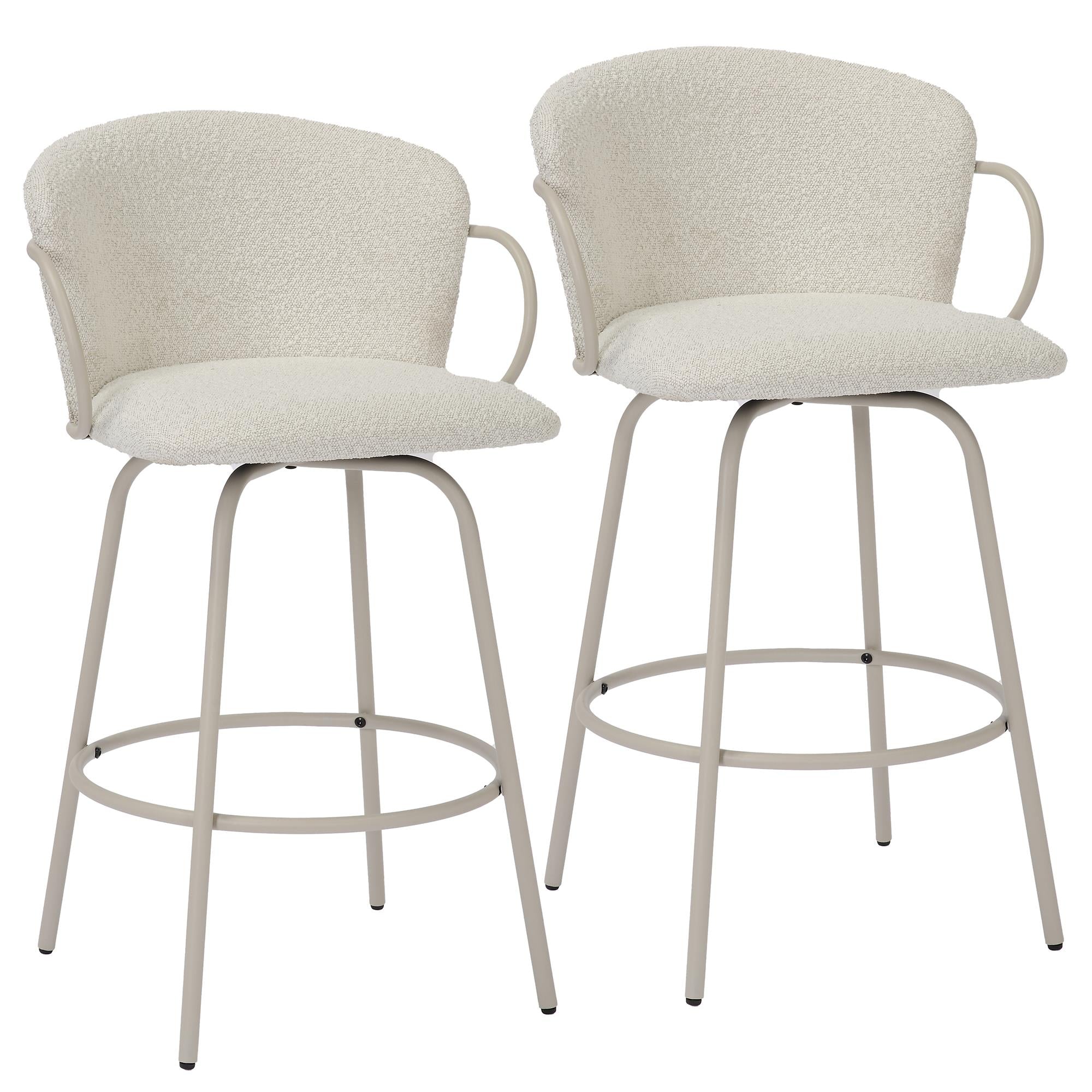 !nspire Kalani 203-995BG 26" Counter Stool w/Swivel - Beige IMAGE 7