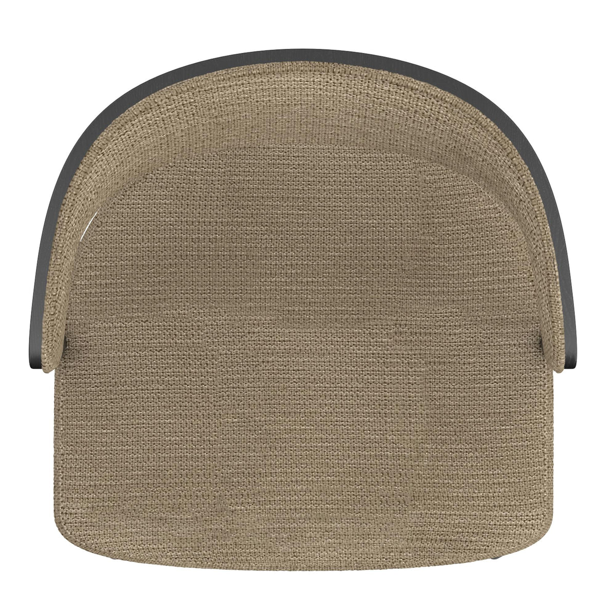 !nspire Kazan 202-904DKB Dining Chair - Dark Beige Performance Fabric & Black Metal IMAGE 6