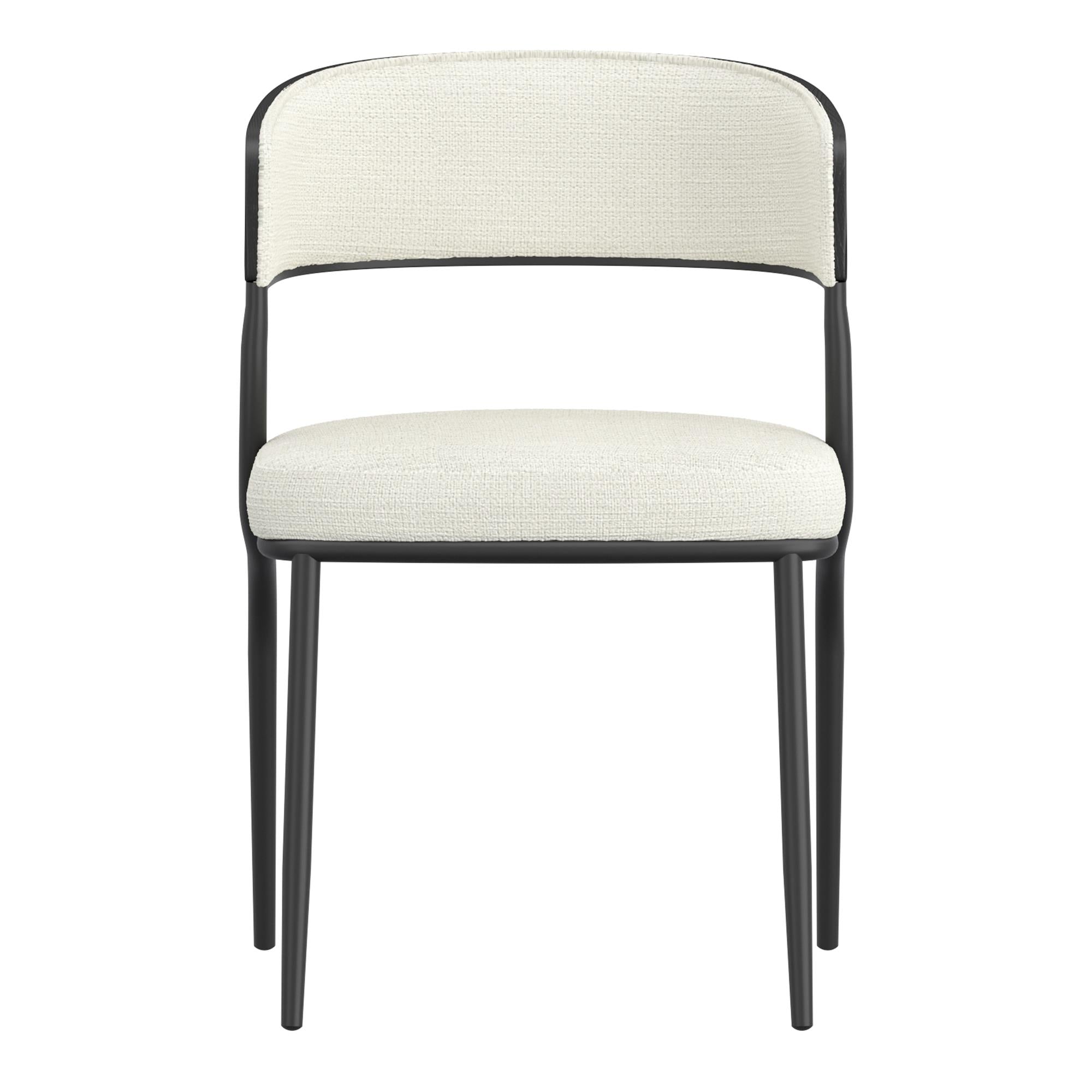 !nspire Kazan 202-904IV Dining Chair - Ivory Performance Fabric & Black Metal IMAGE 5